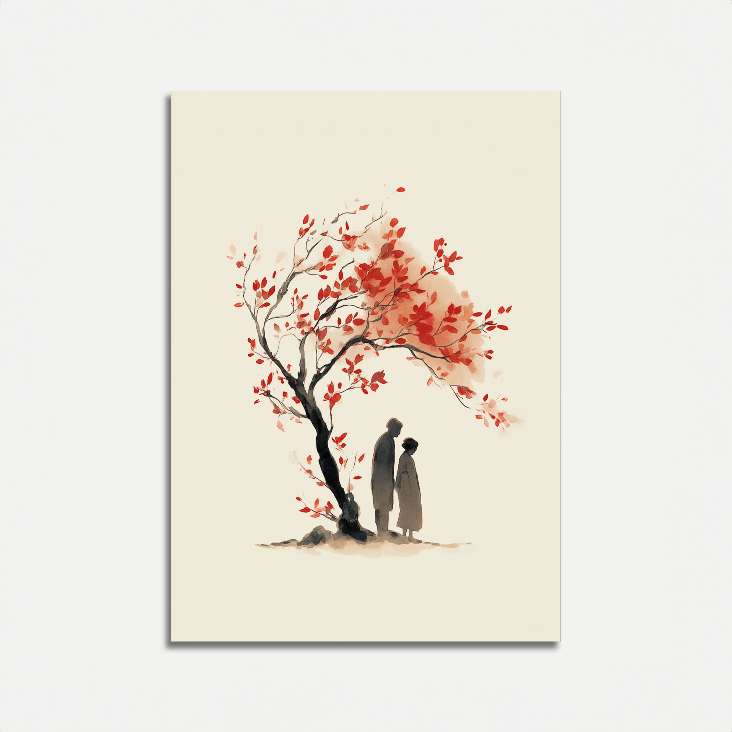 Autumn Embrace Tree Poster