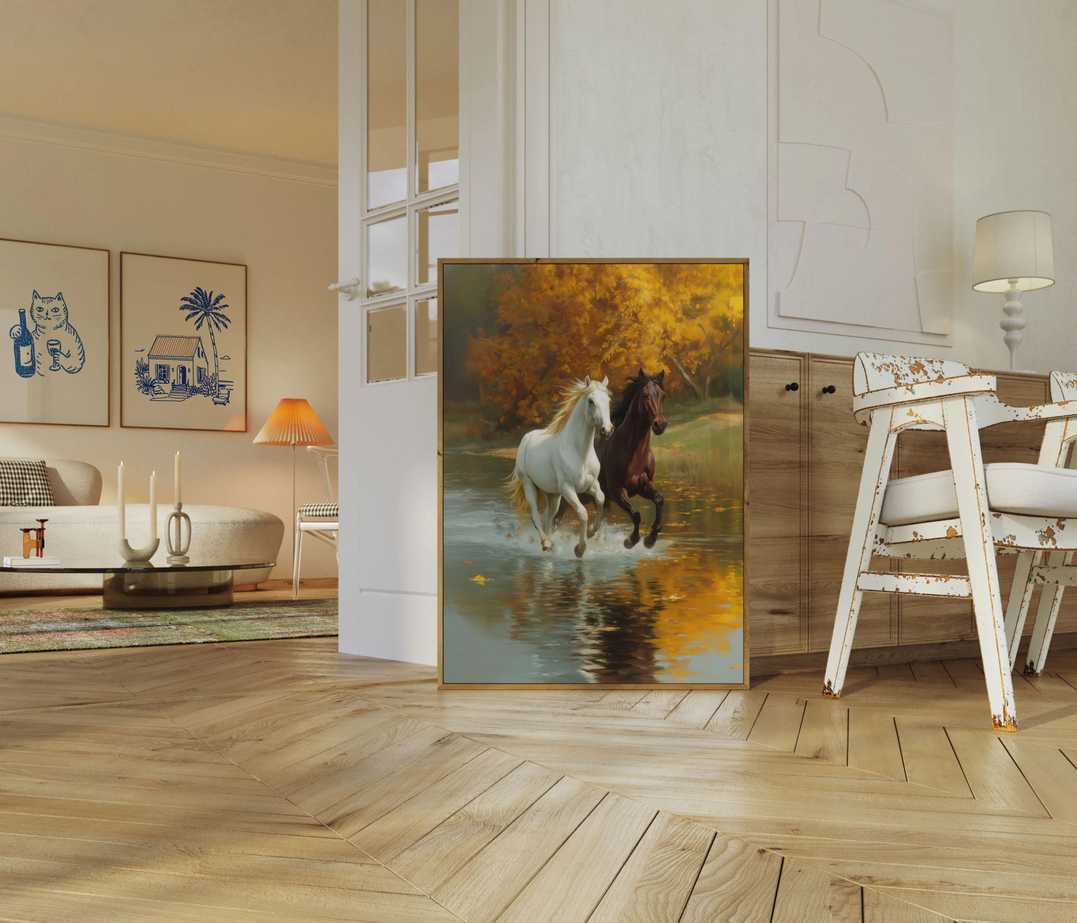 Autumn Horses Running Poster - Image 5