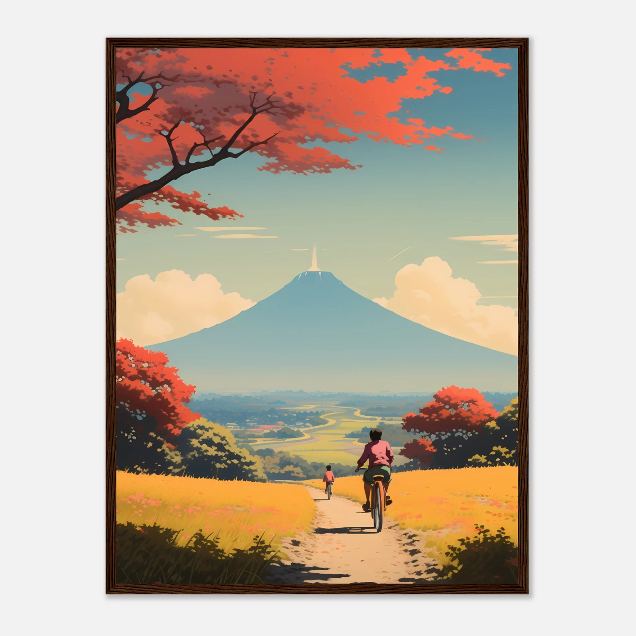 Autumn Ride to Mount Fuji – Poster - Image 19