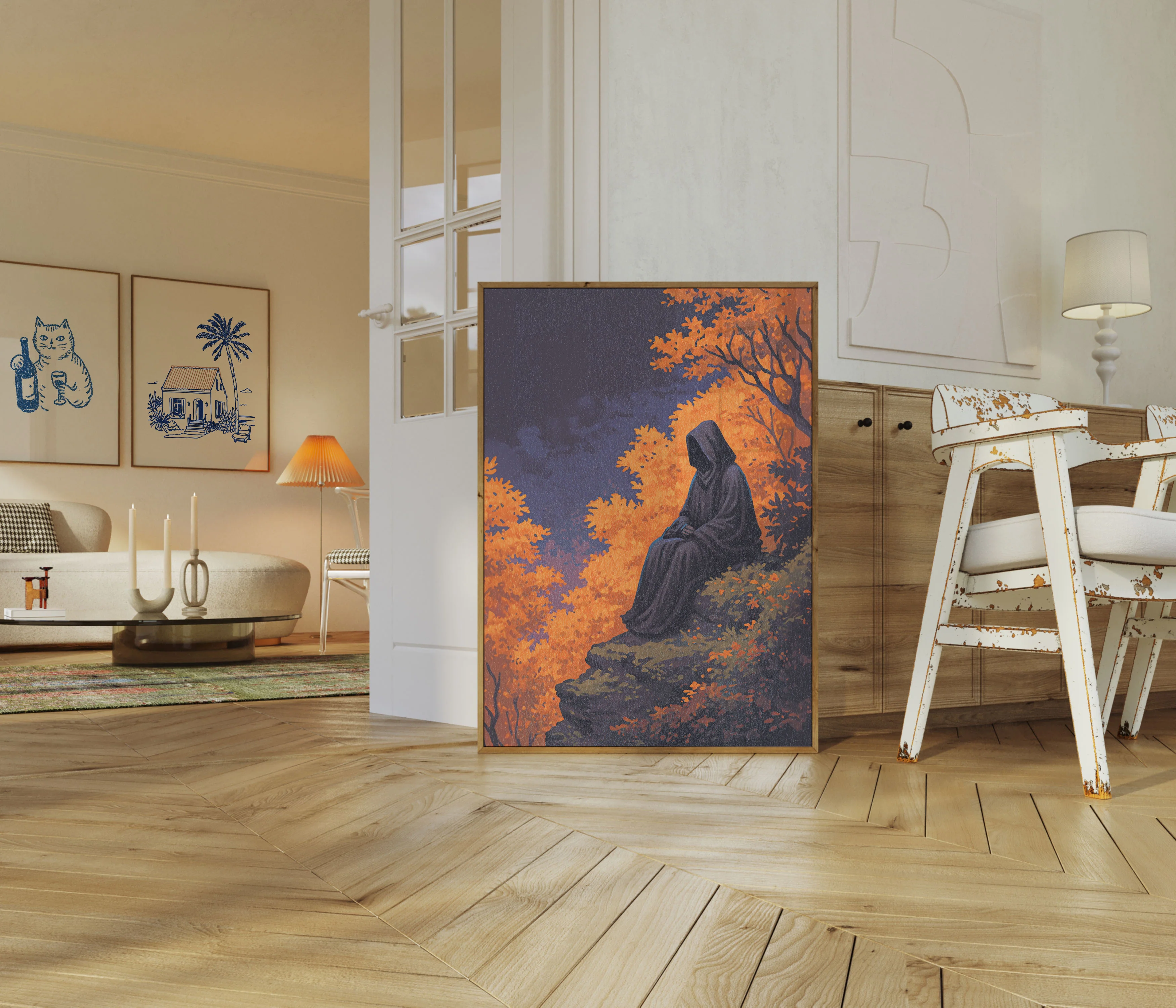 Autumn Solitude Night Poster - Image 5