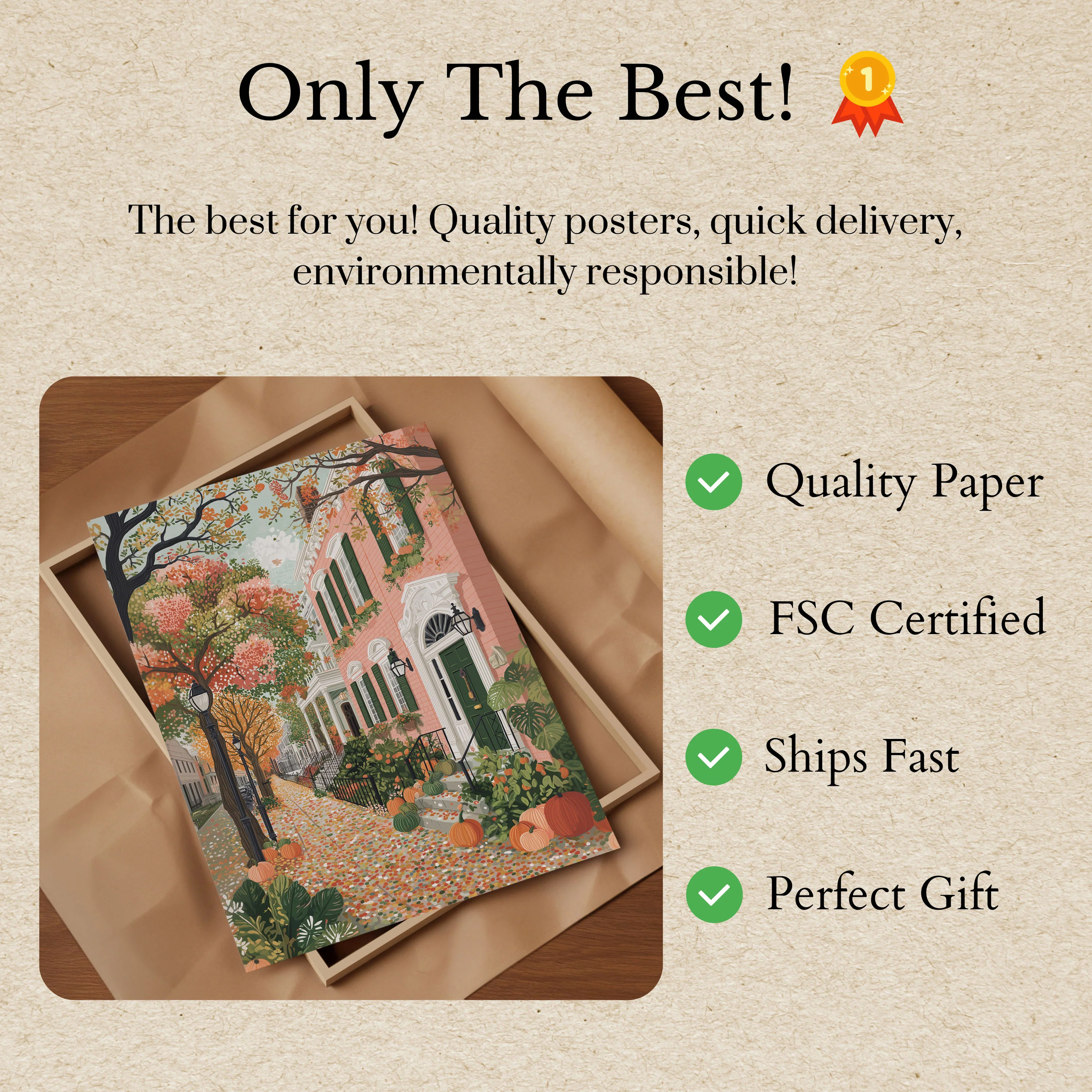 Autumn Street Charm Poster - Image 3