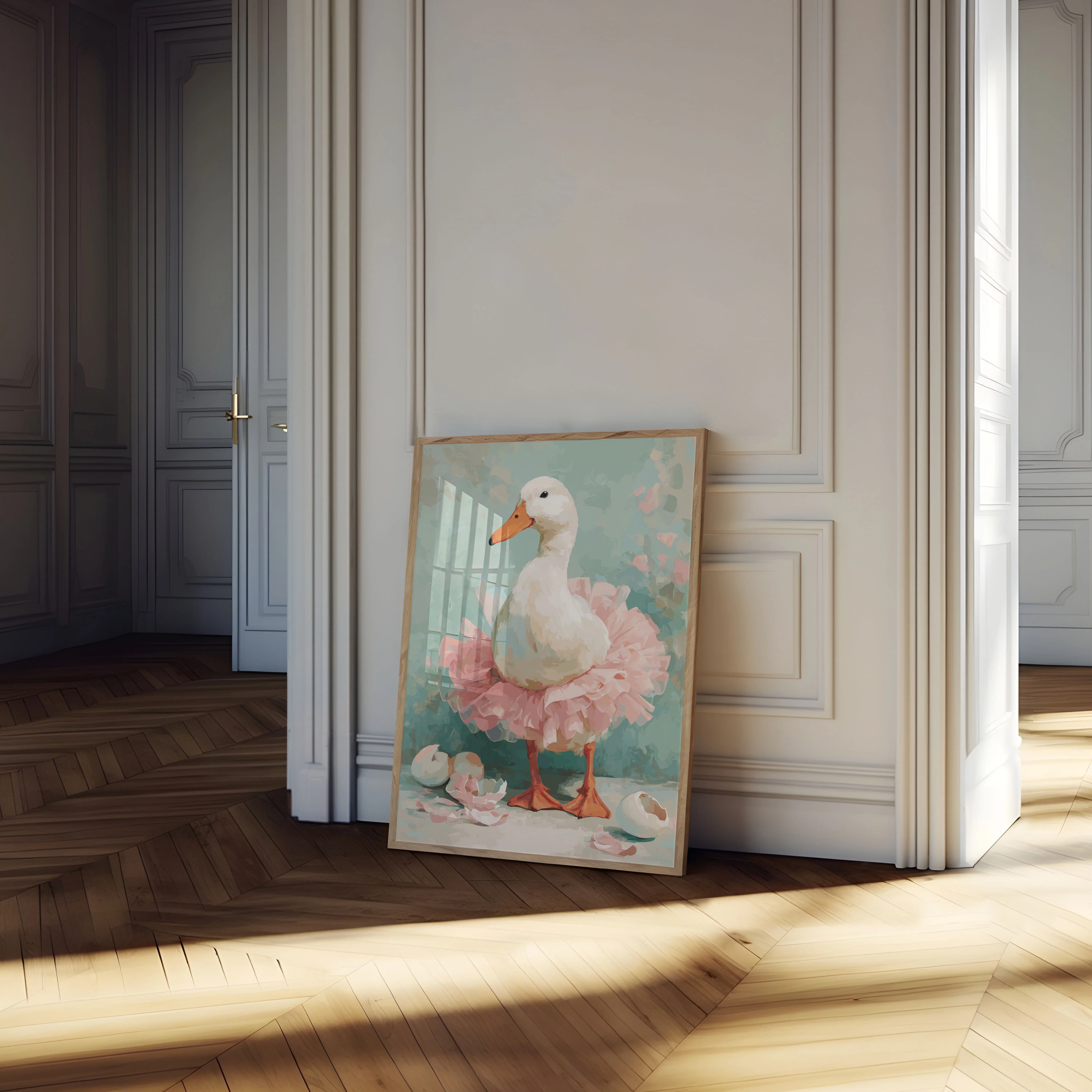 Ballerina Duck in Tutu Poster - Image 4