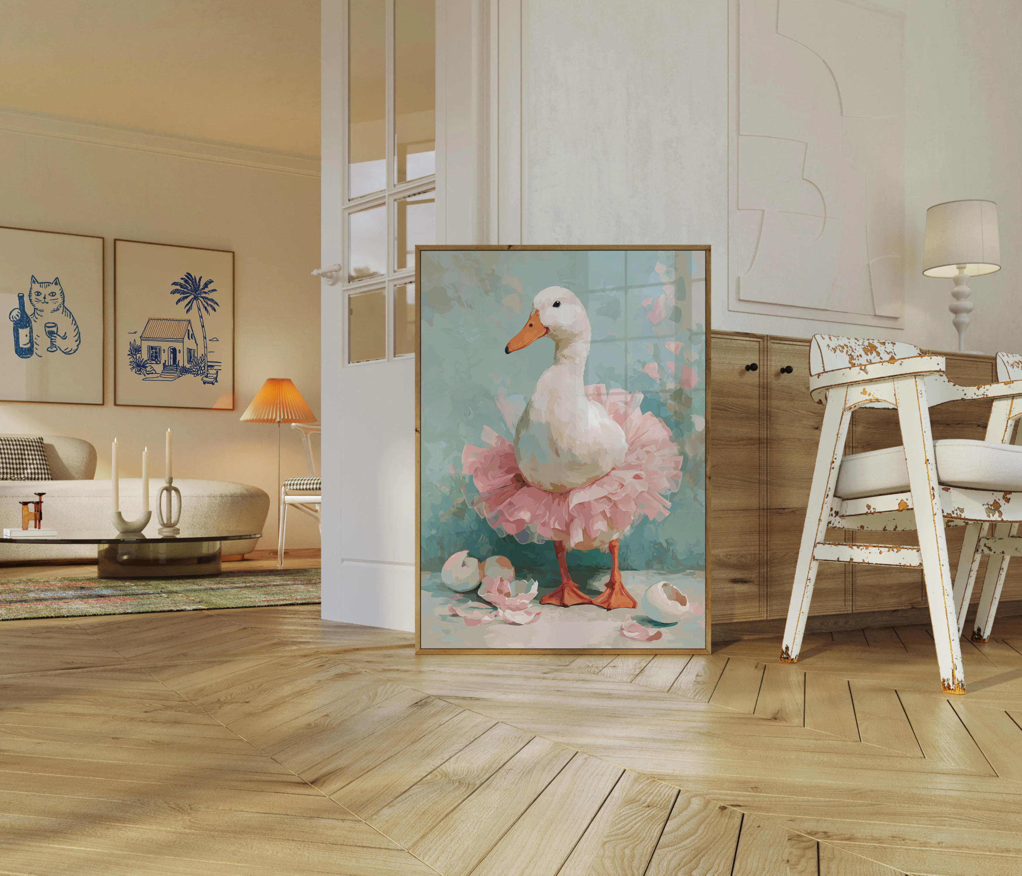 Ballerina Duck in Tutu Poster - Image 5