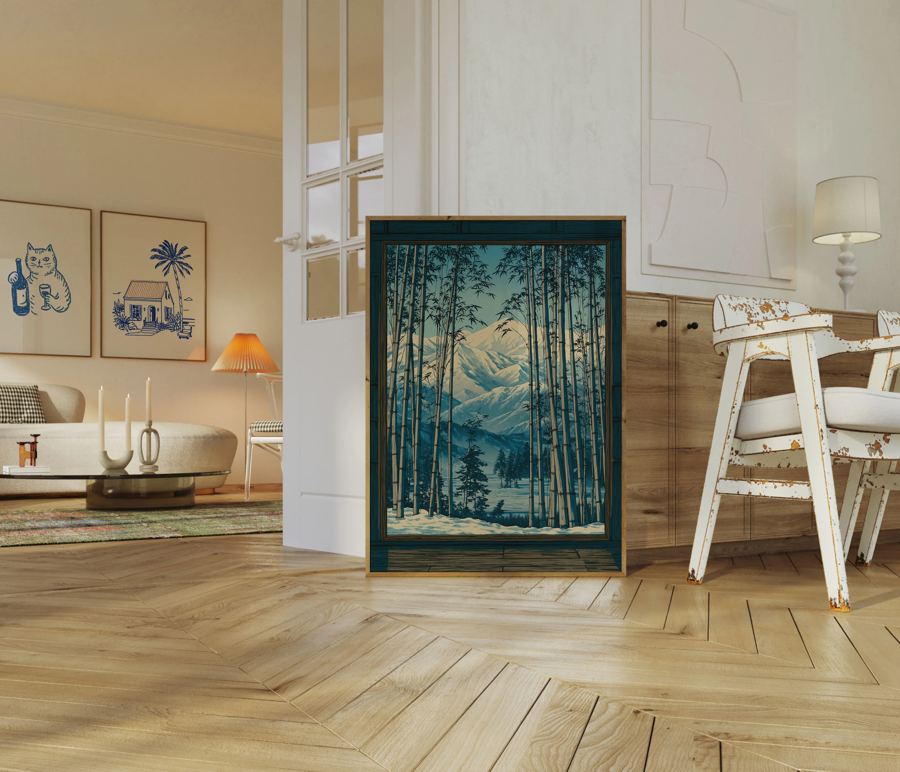 Bamboo Forest Mountain Vista Poster - Image 5