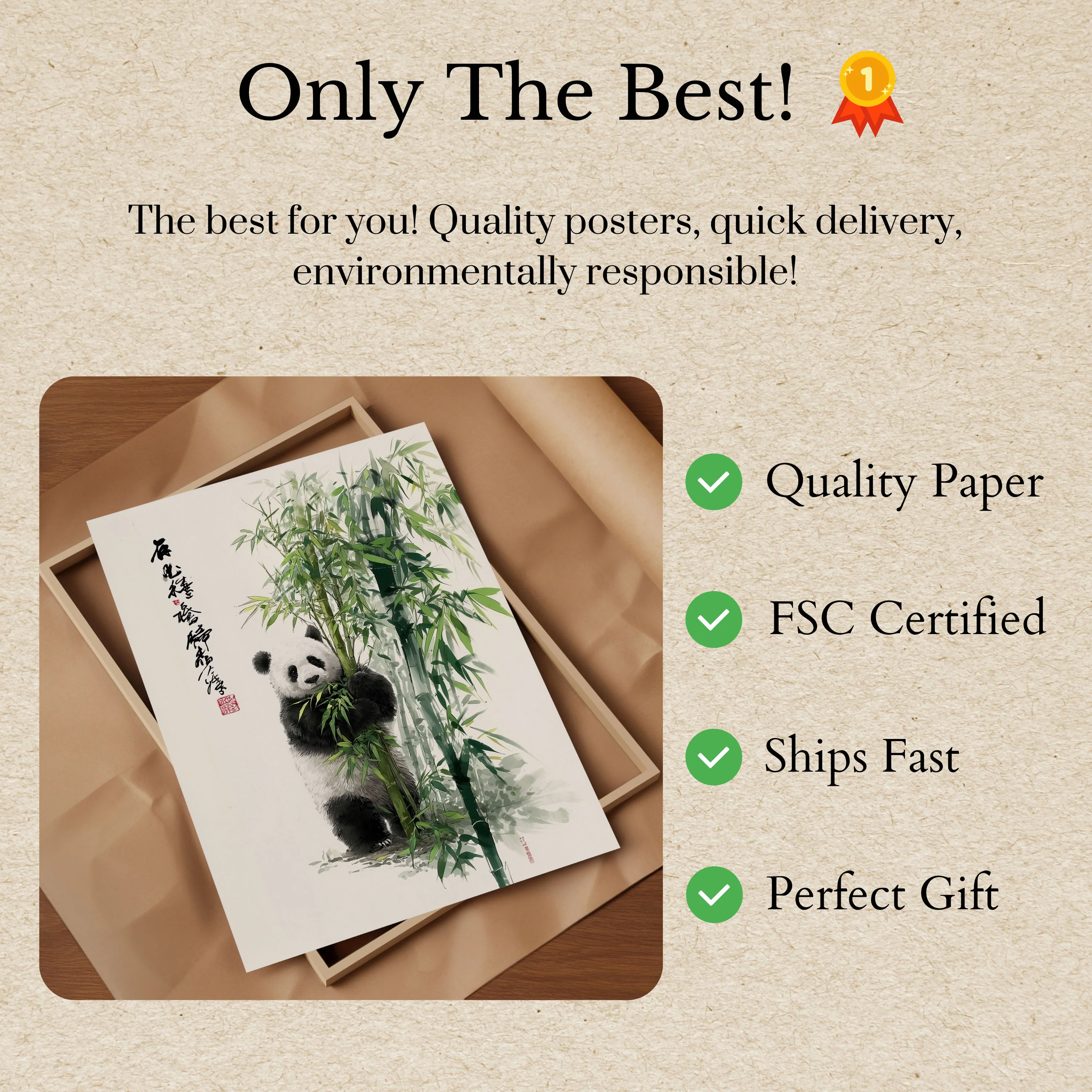 Bamboo Forest Panda Poster - Image 3