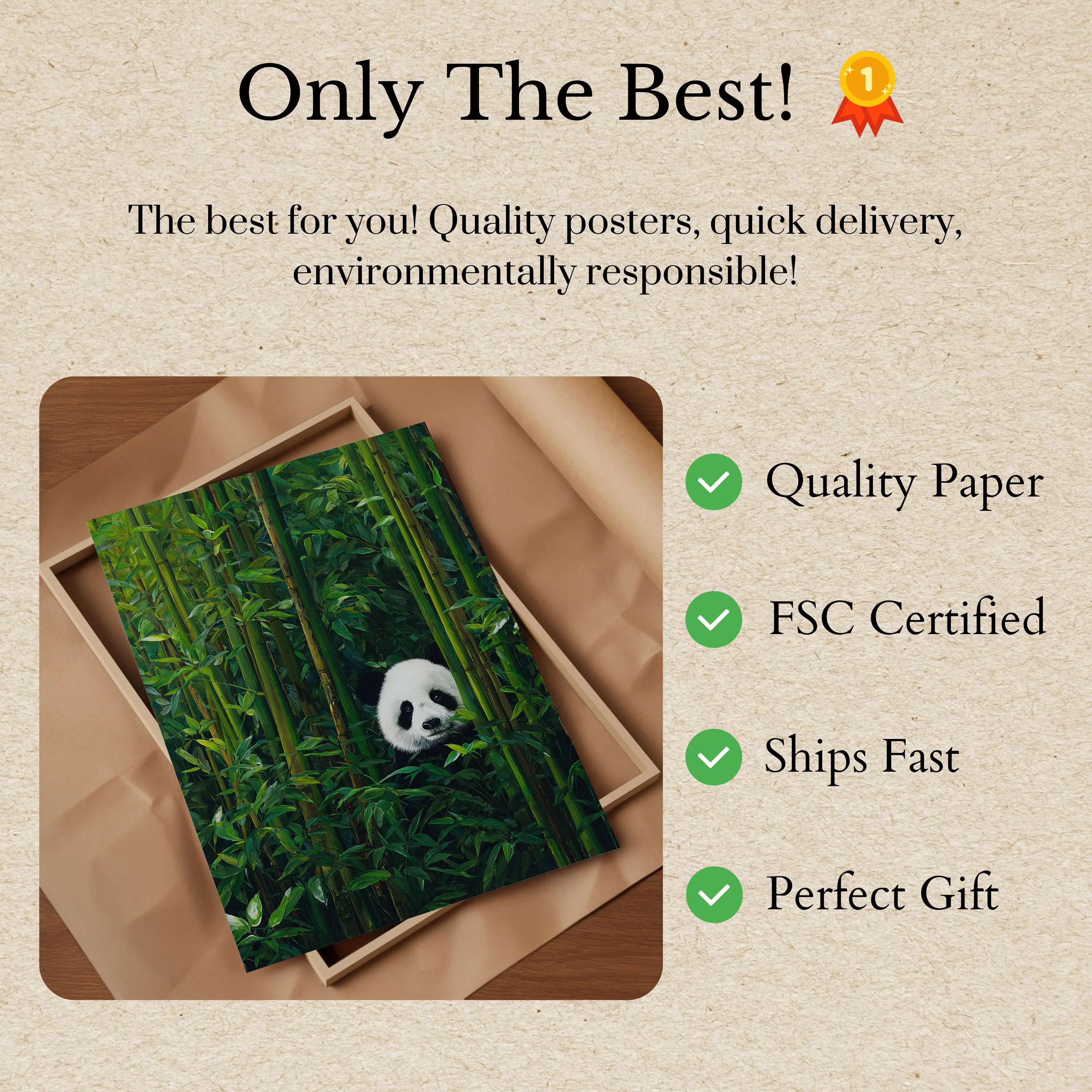 Bamboo Forest Panda Poster - Image 3