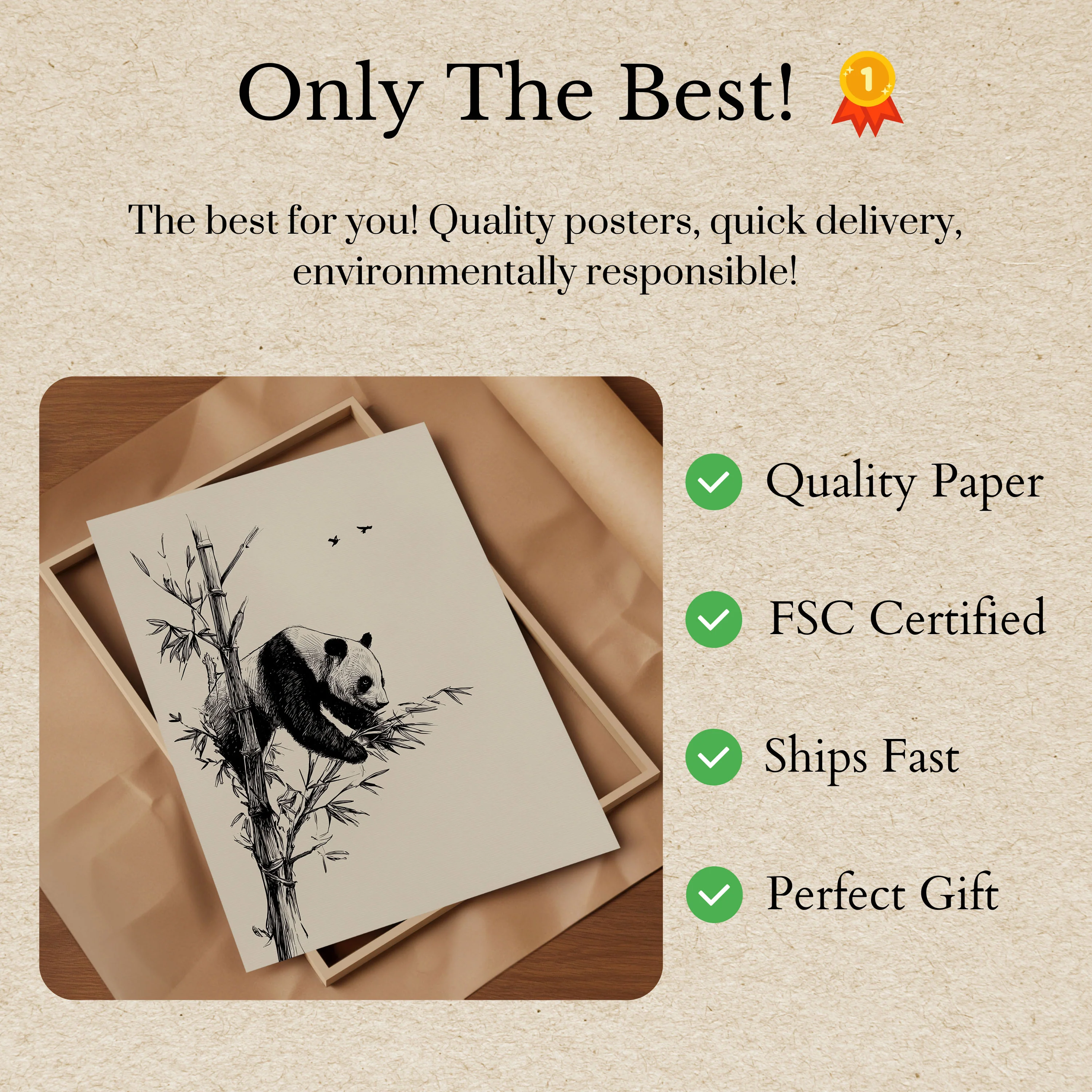 Bamboo Forest Panda Poster - Image 3