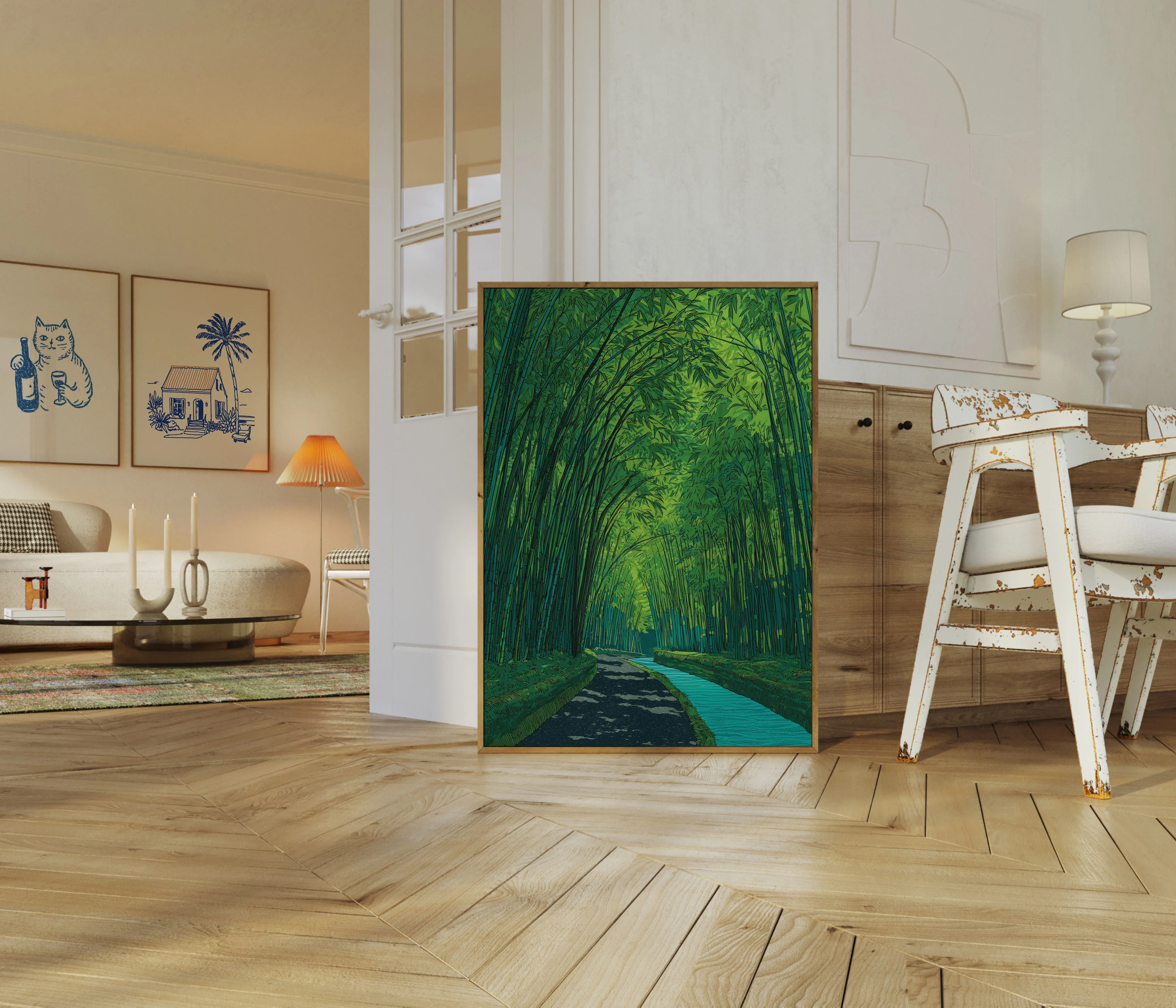 Bamboo Forest Path Poster - Image 5