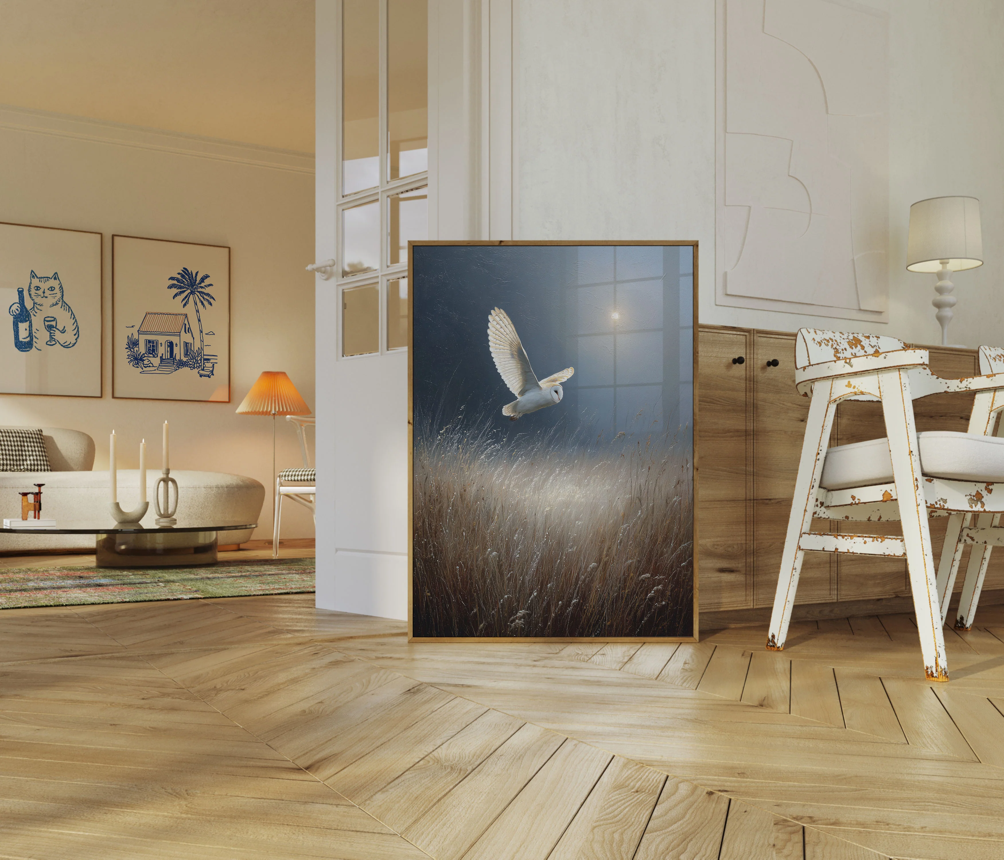 Barn Owl Hunting at Dusk Poster - Image 5