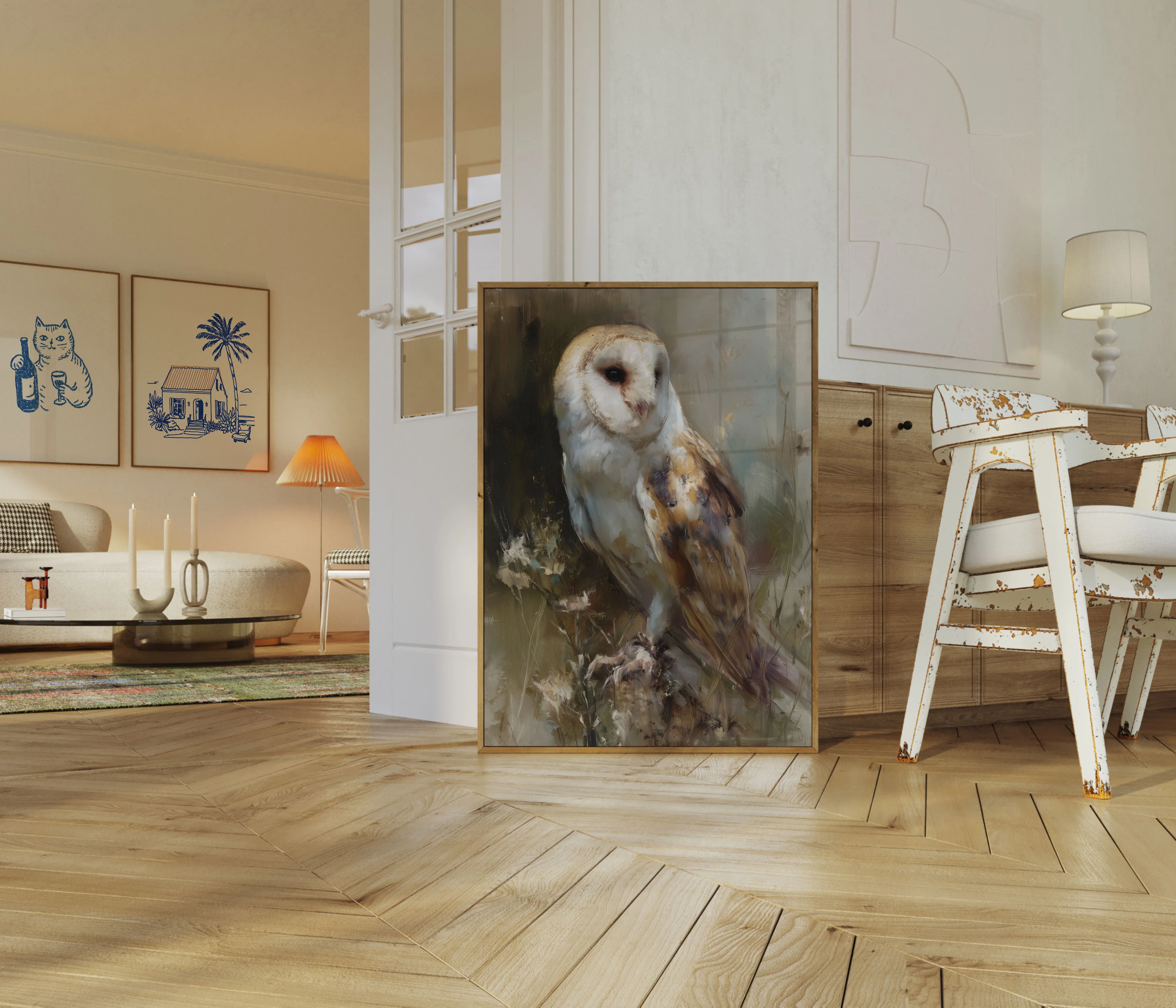Barn Owl Nature Poster - Image 5