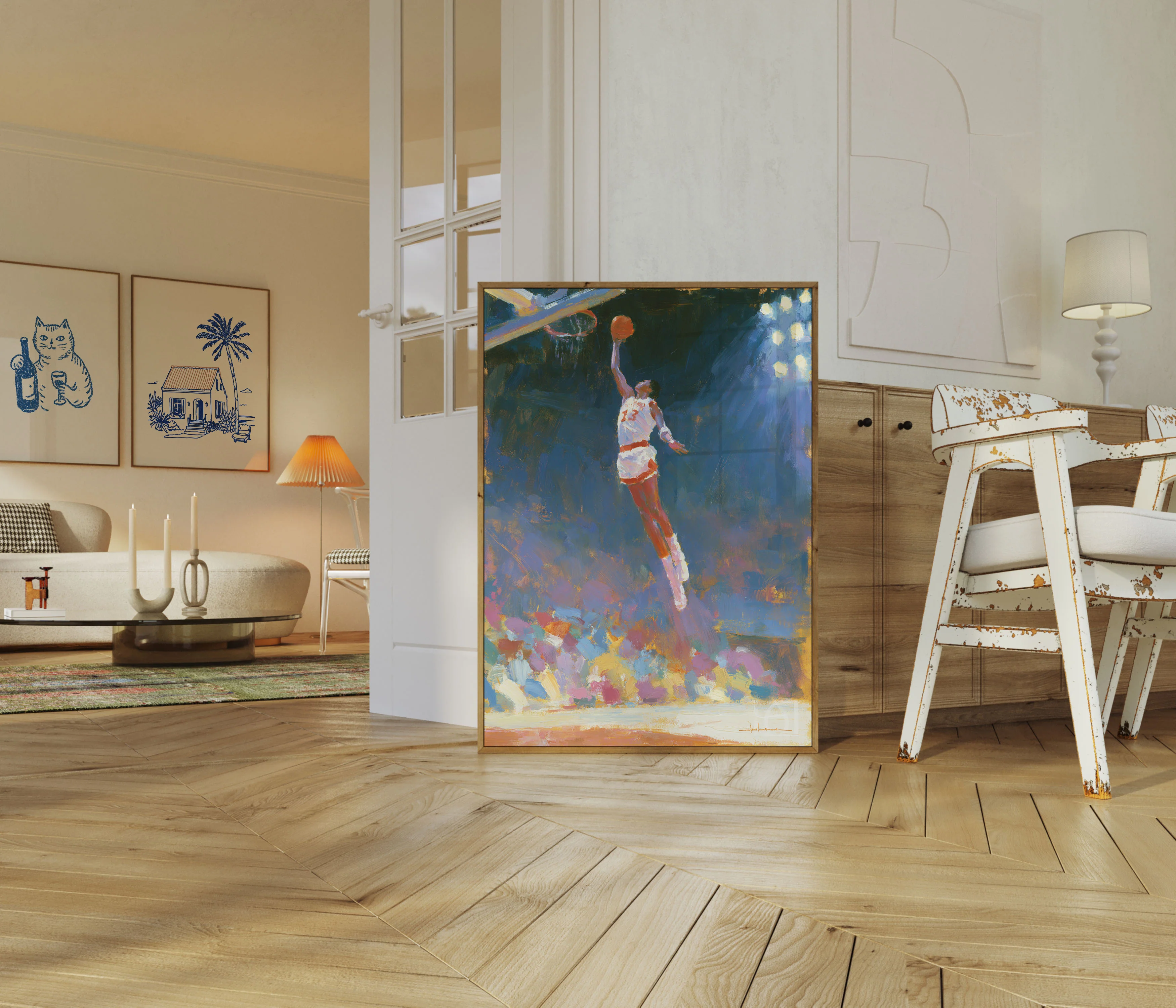 Basketball Player Slam Dunk Poster - Image 5