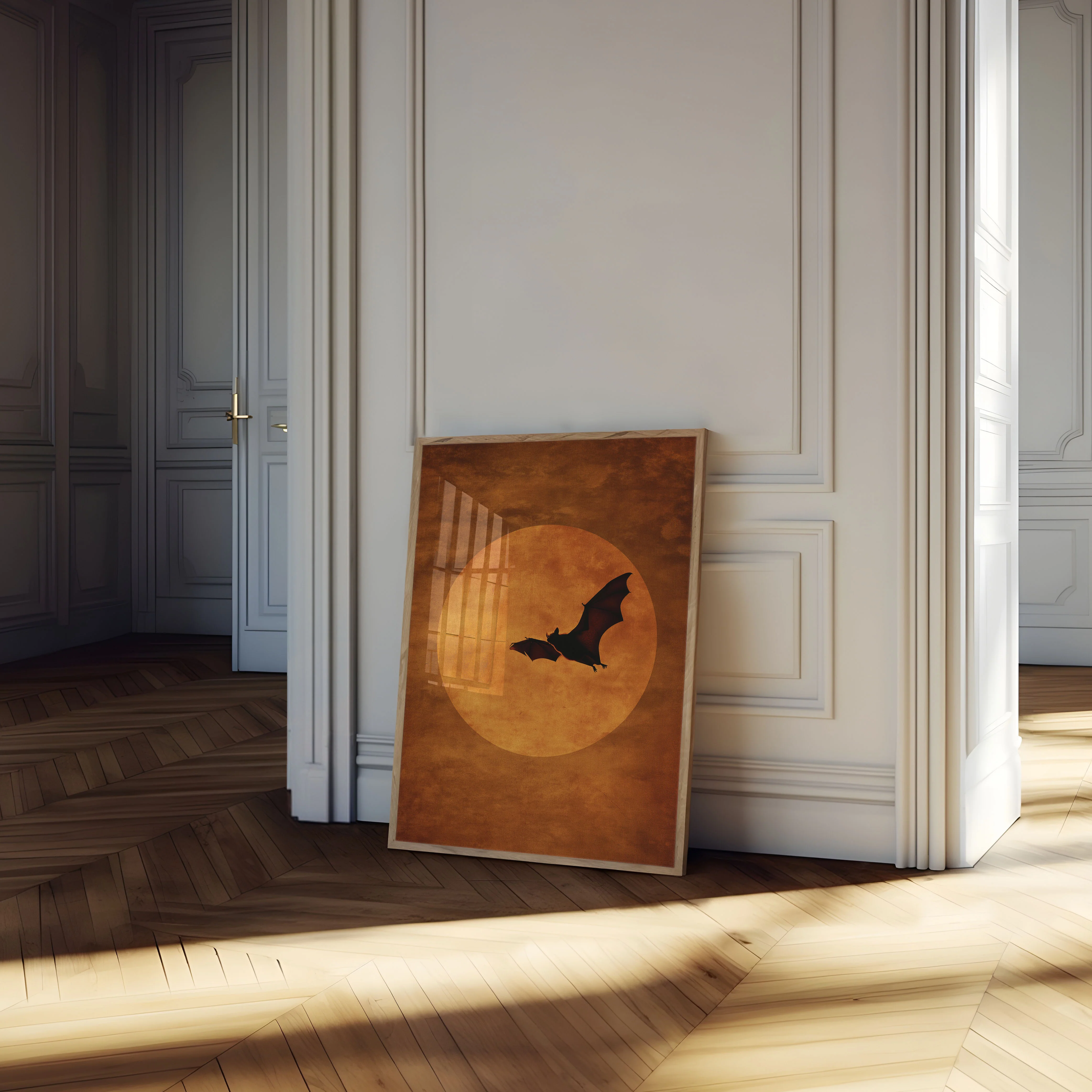 Bat Flying Under Moon Poster - Image 4