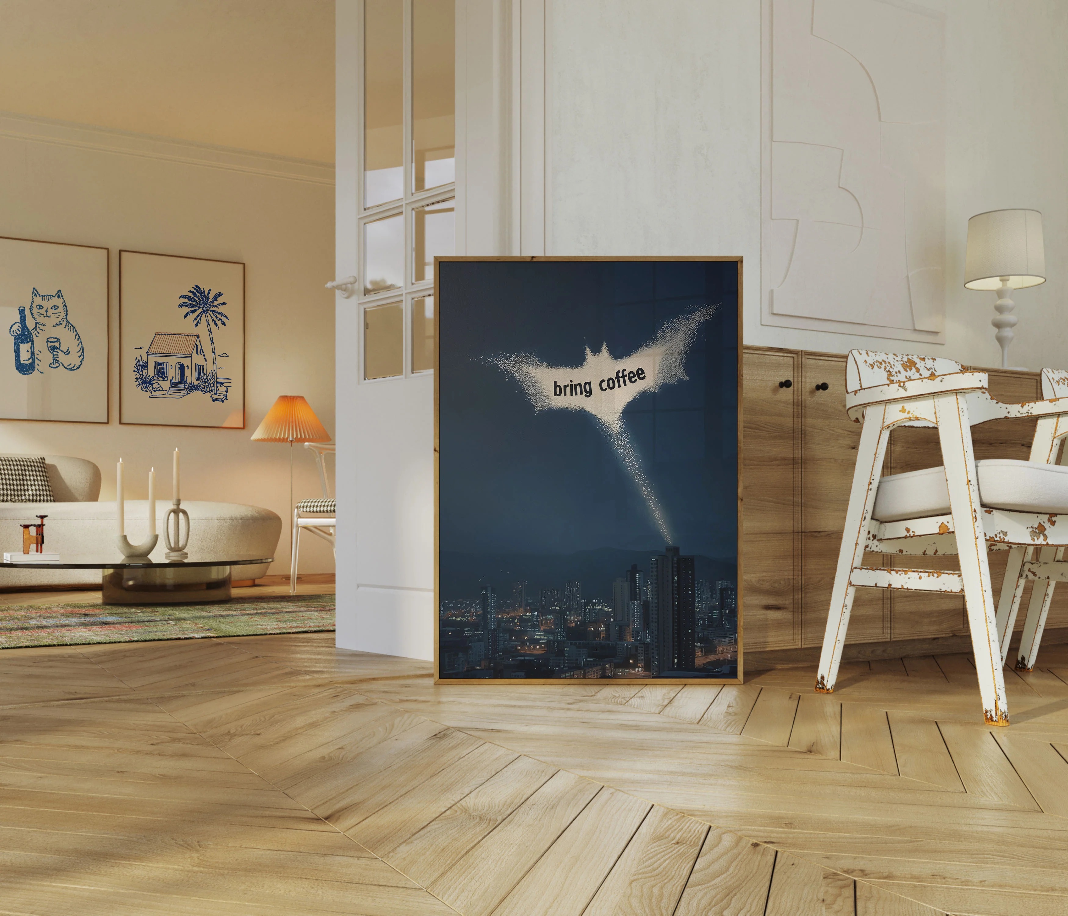 Bat Signal Coffee Call Poster - Image 5