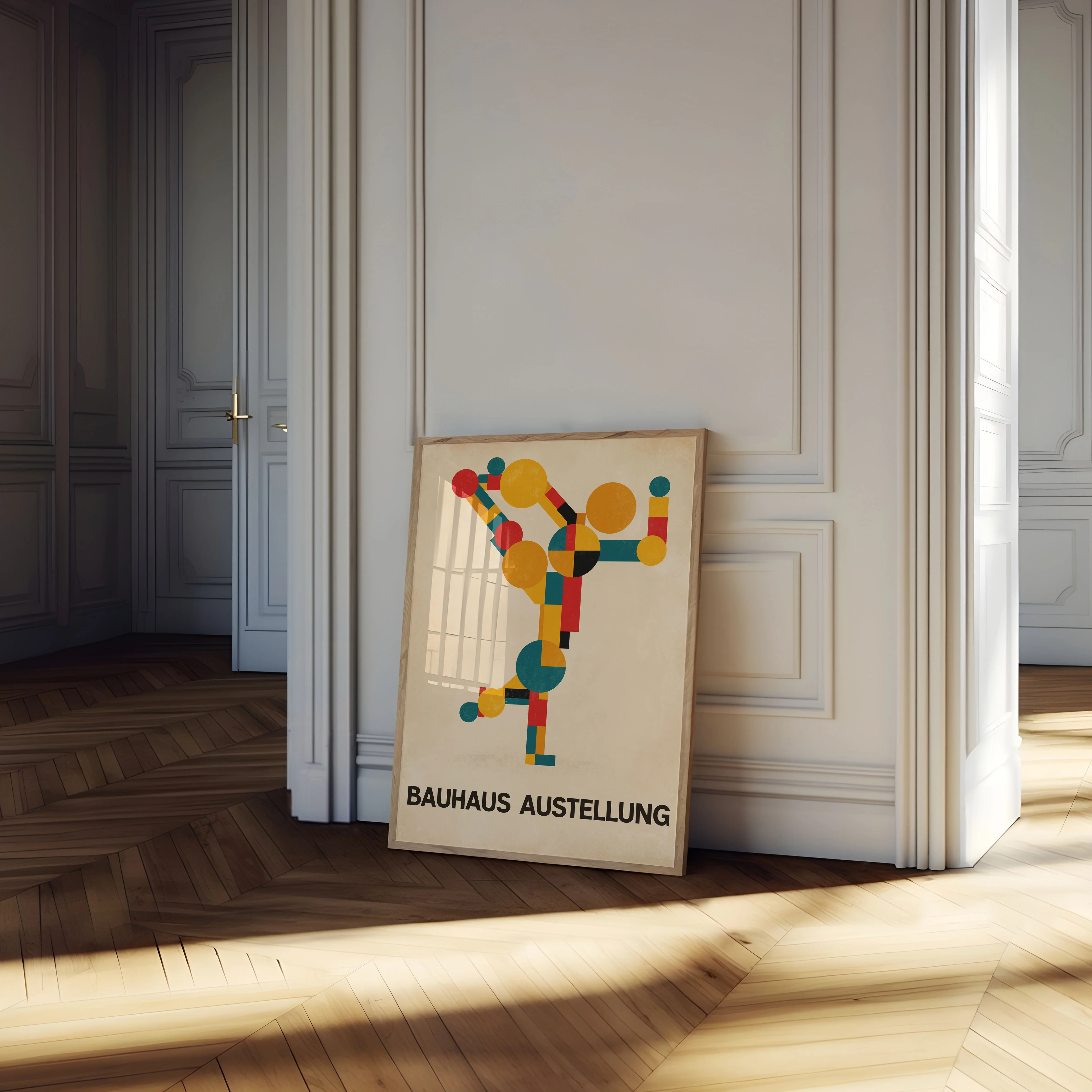 Bauhaus Abstract Figure Poster - Image 4