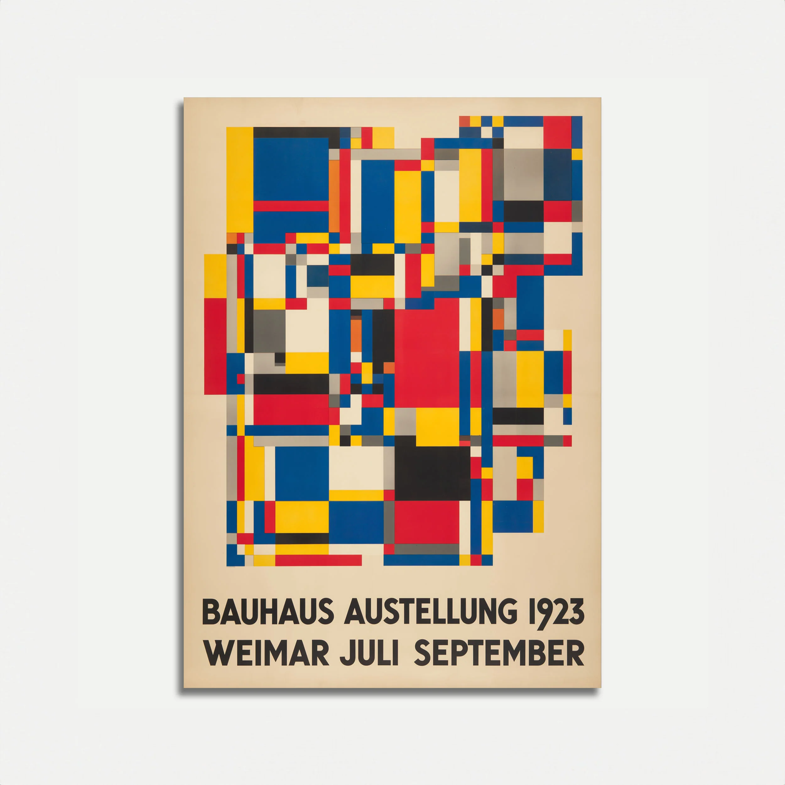 Bauhaus Exhibition 1923 Weimar Poster