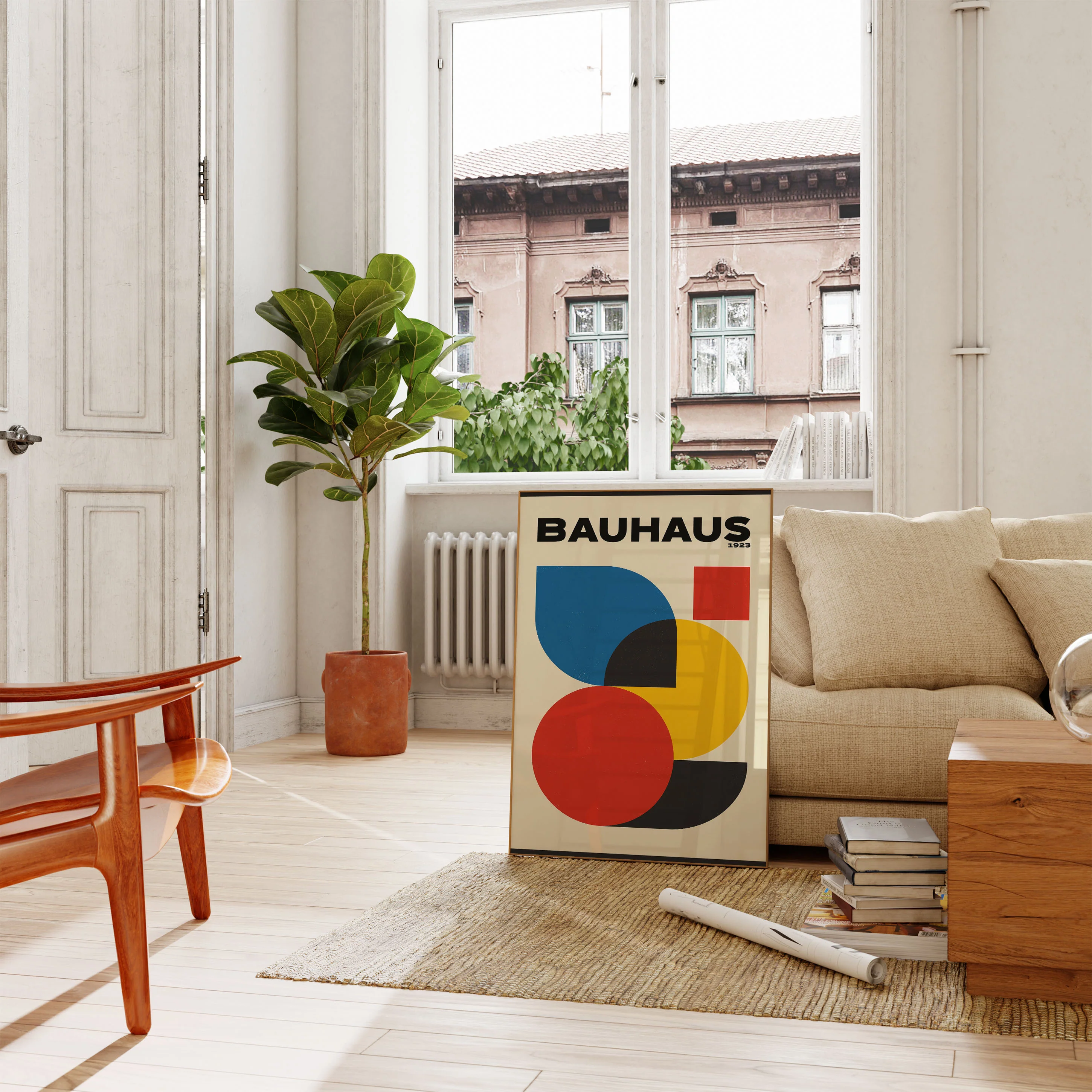 Bauhaus Geometric Abstract Poster - Image 2