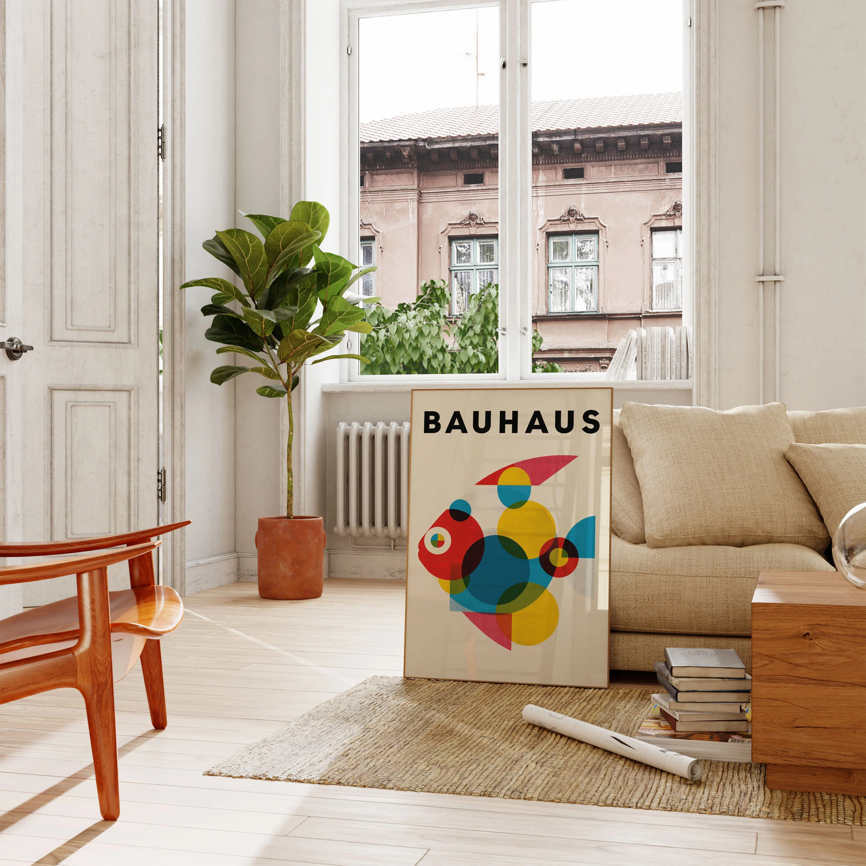 Bauhaus Geometric Abstract Poster - Image 2