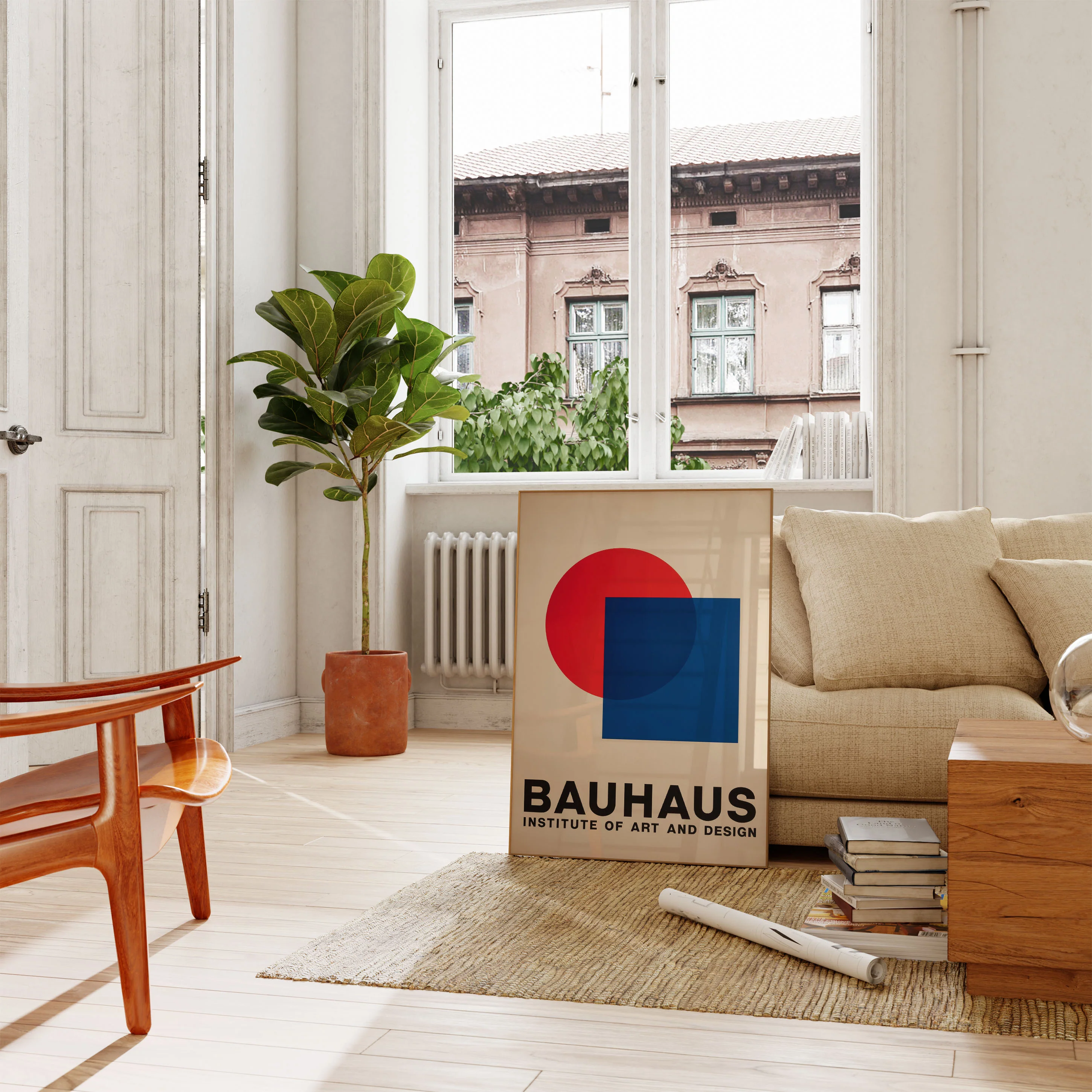 Bauhaus Geometric Design Poster - Image 2