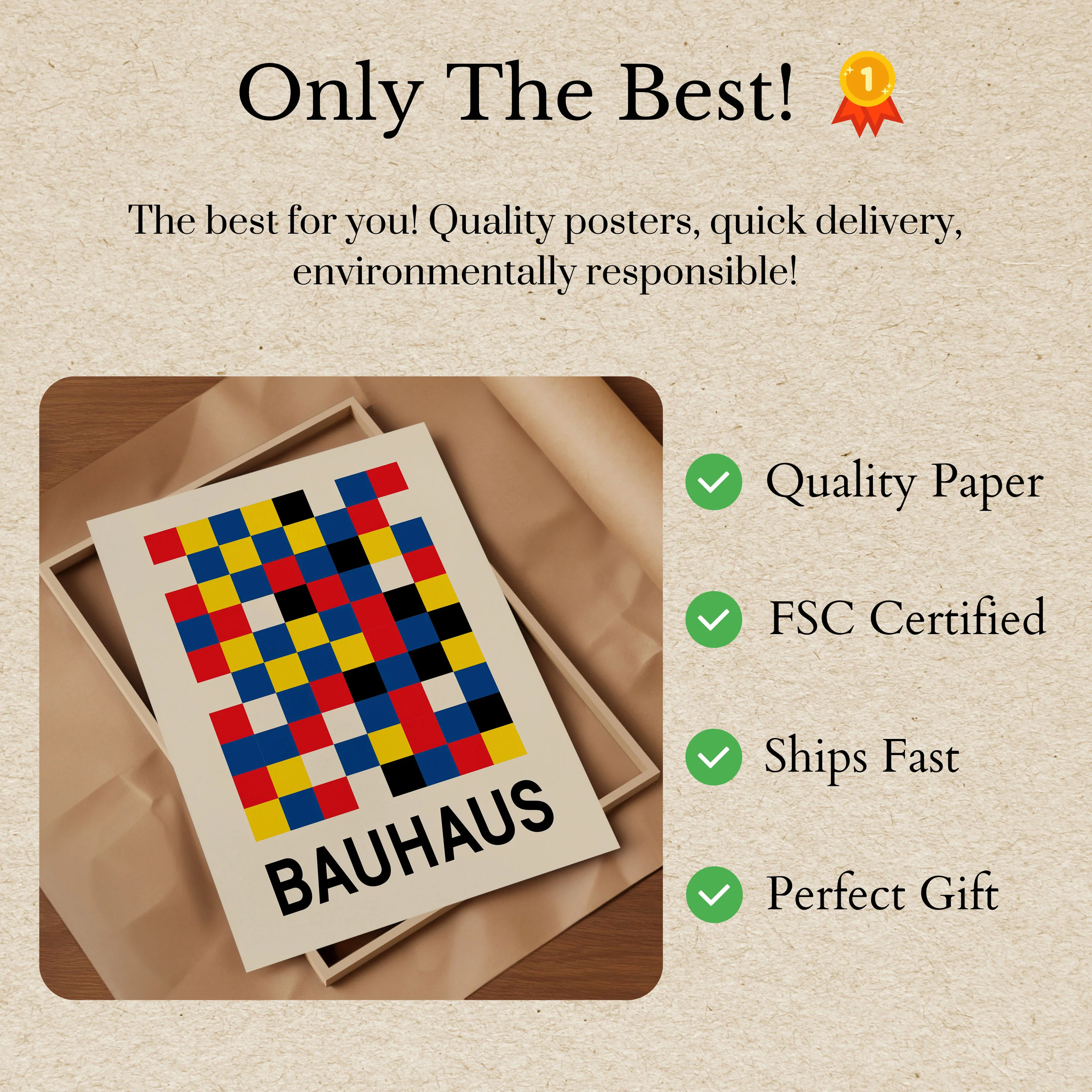 Bauhaus Geometric Design Poster - Image 3
