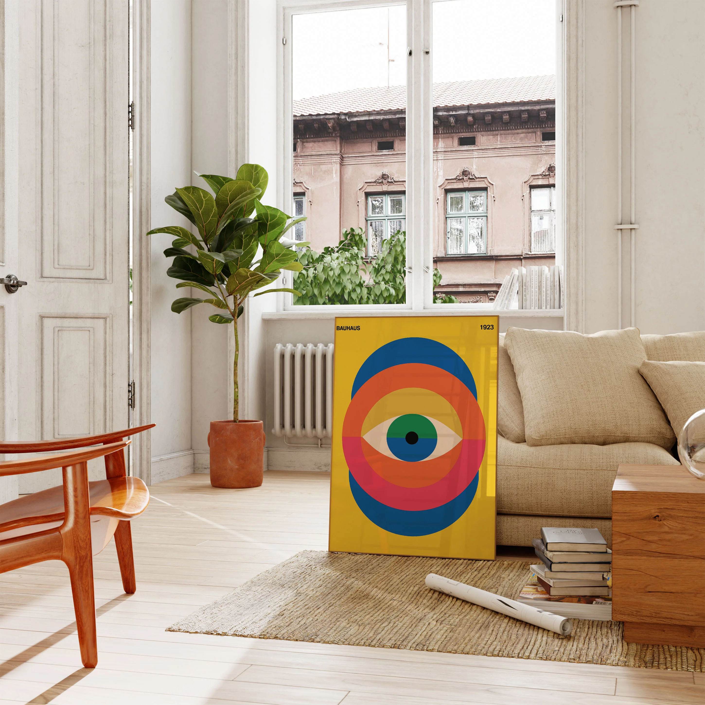 Bauhaus Geometric Eye Poster - Image 2