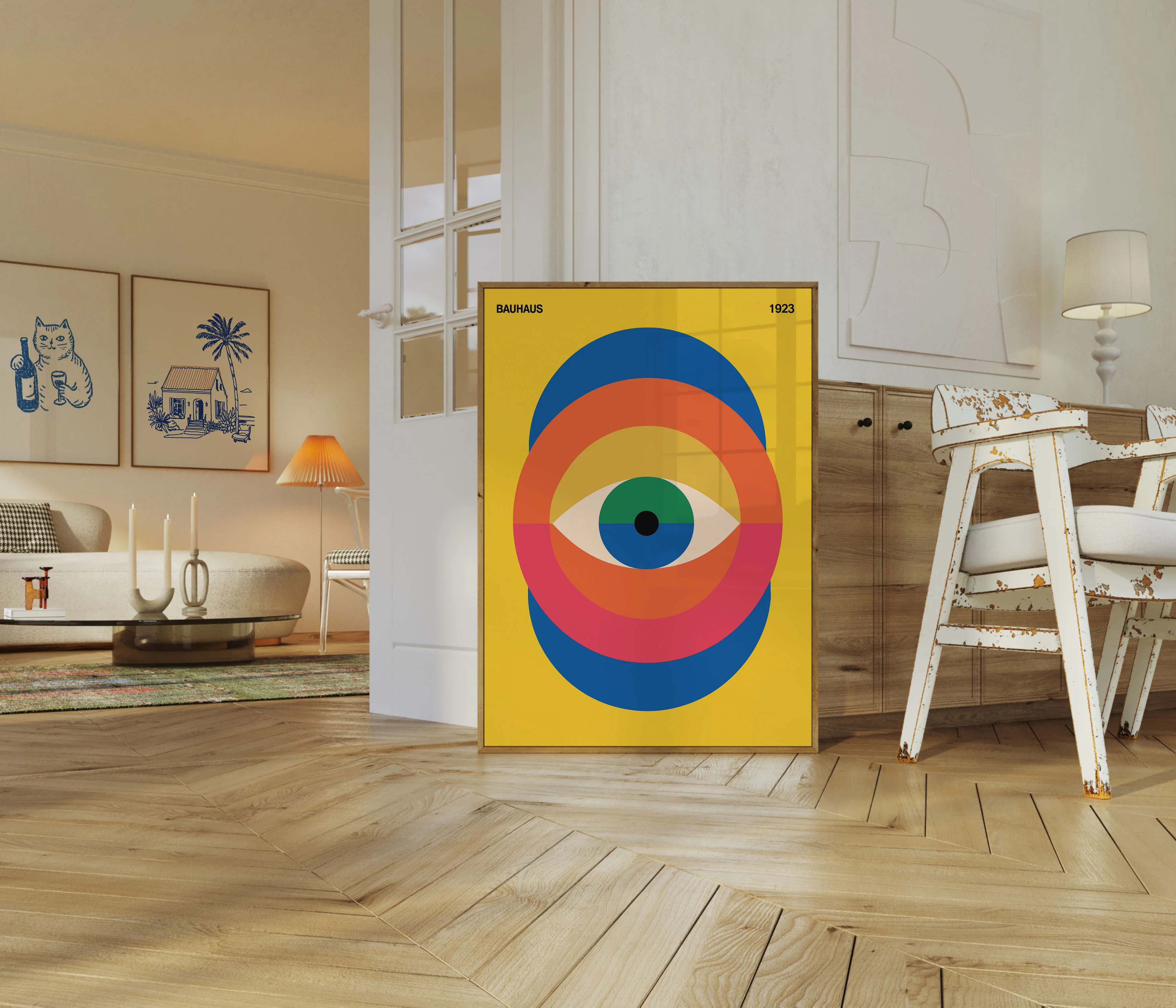 Bauhaus Geometric Eye Poster - Image 5