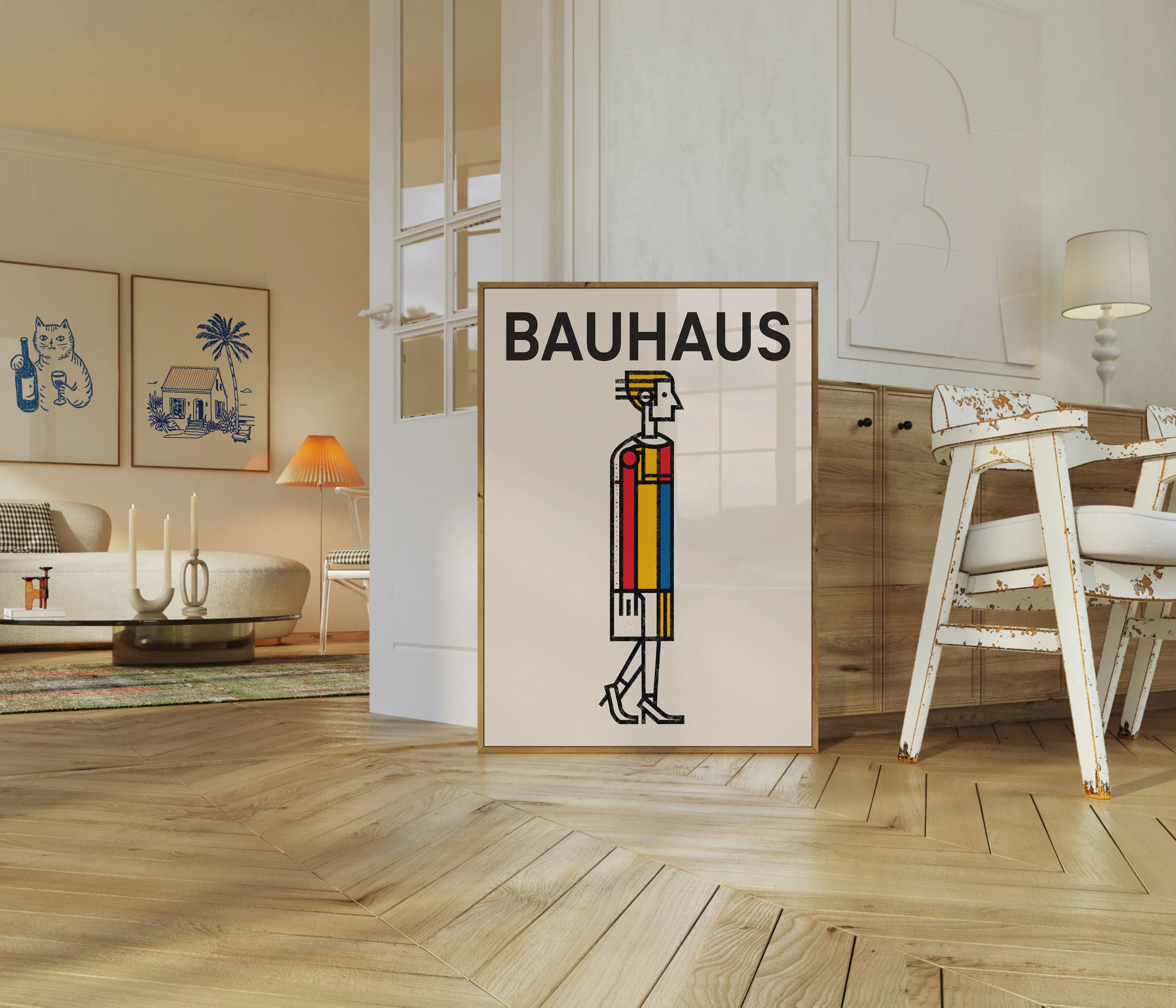 Bauhaus Geometric Figure Poster - Image 5