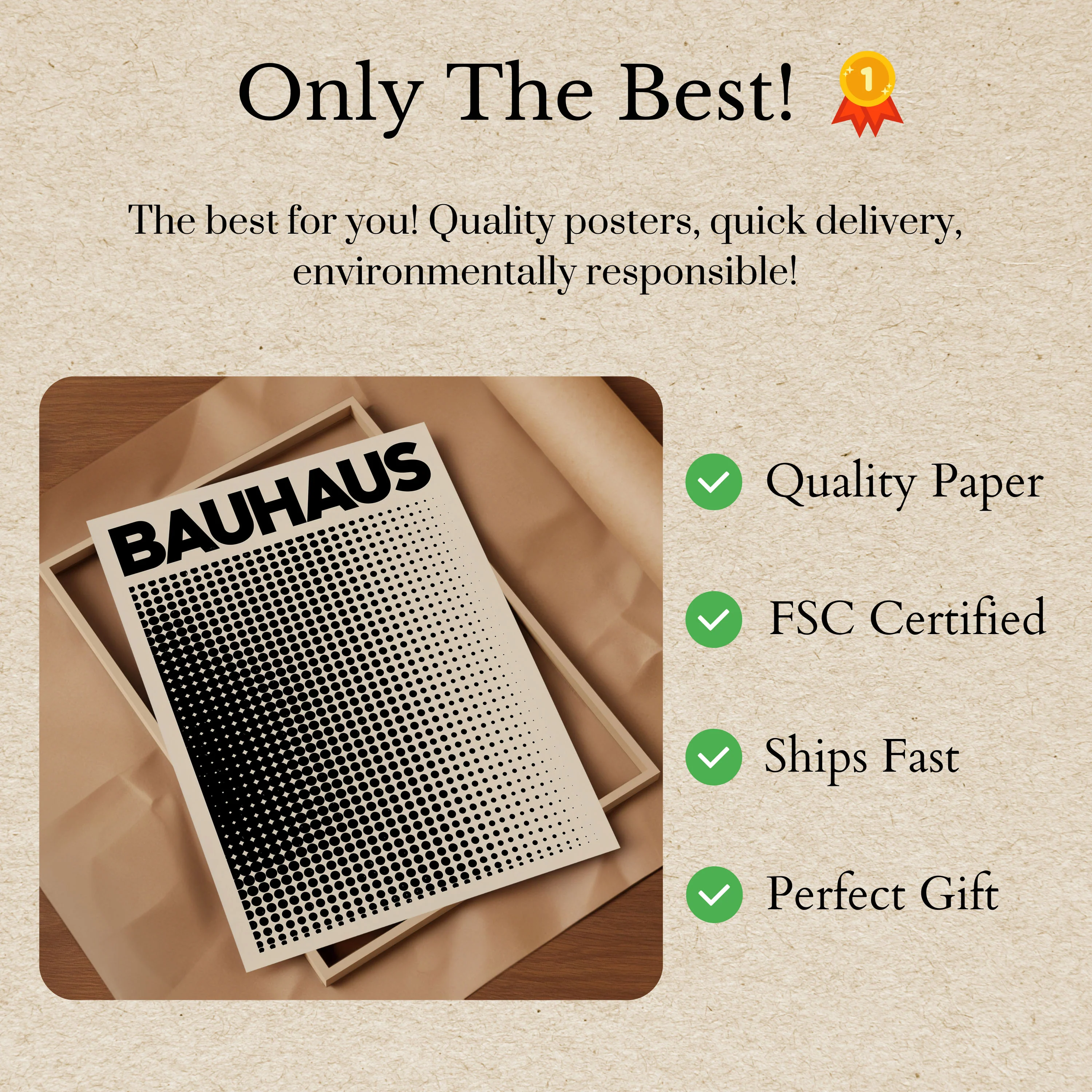 Bauhaus Geometric Halftone Poster - Image 3