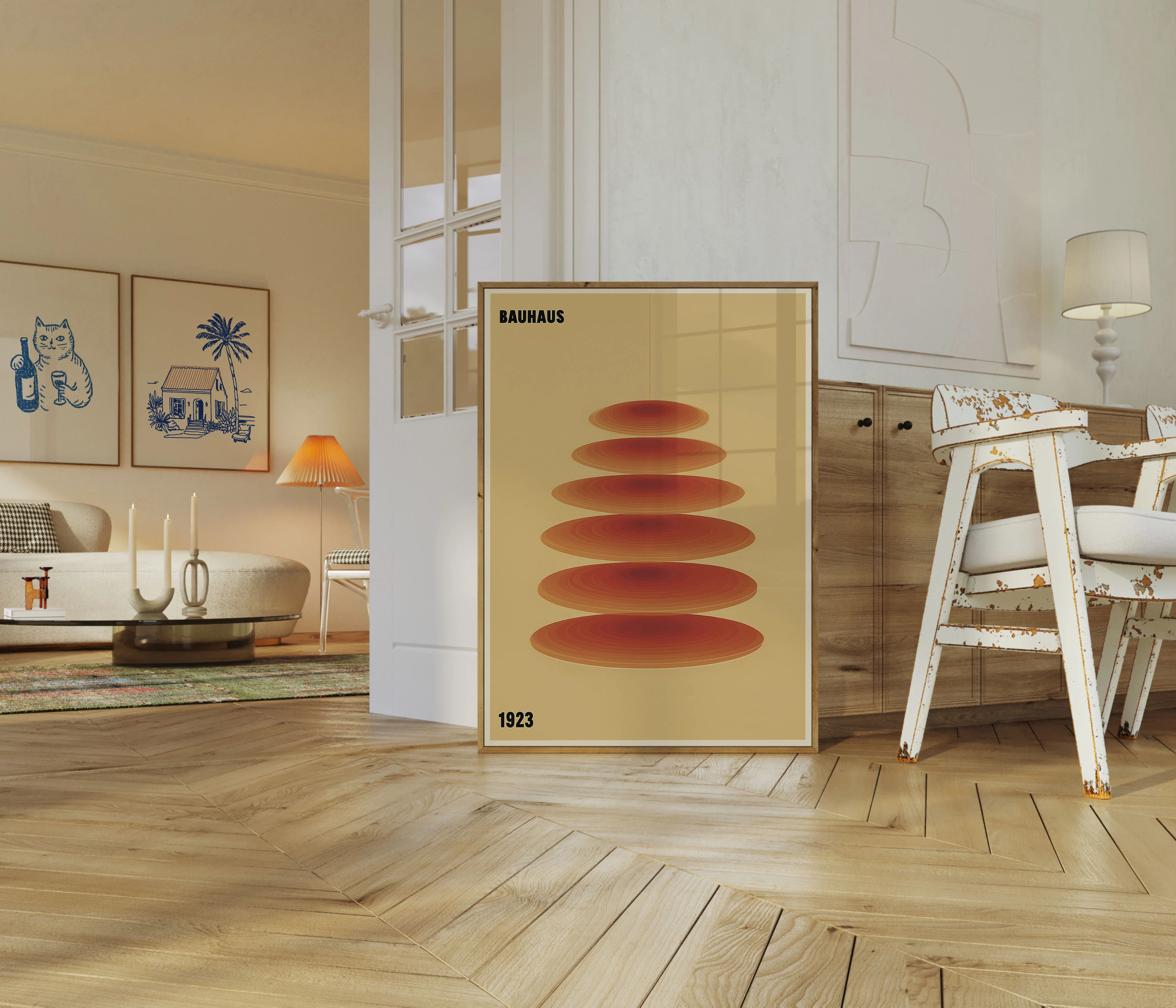 Bauhaus Geometric Layers Poster - Image 5