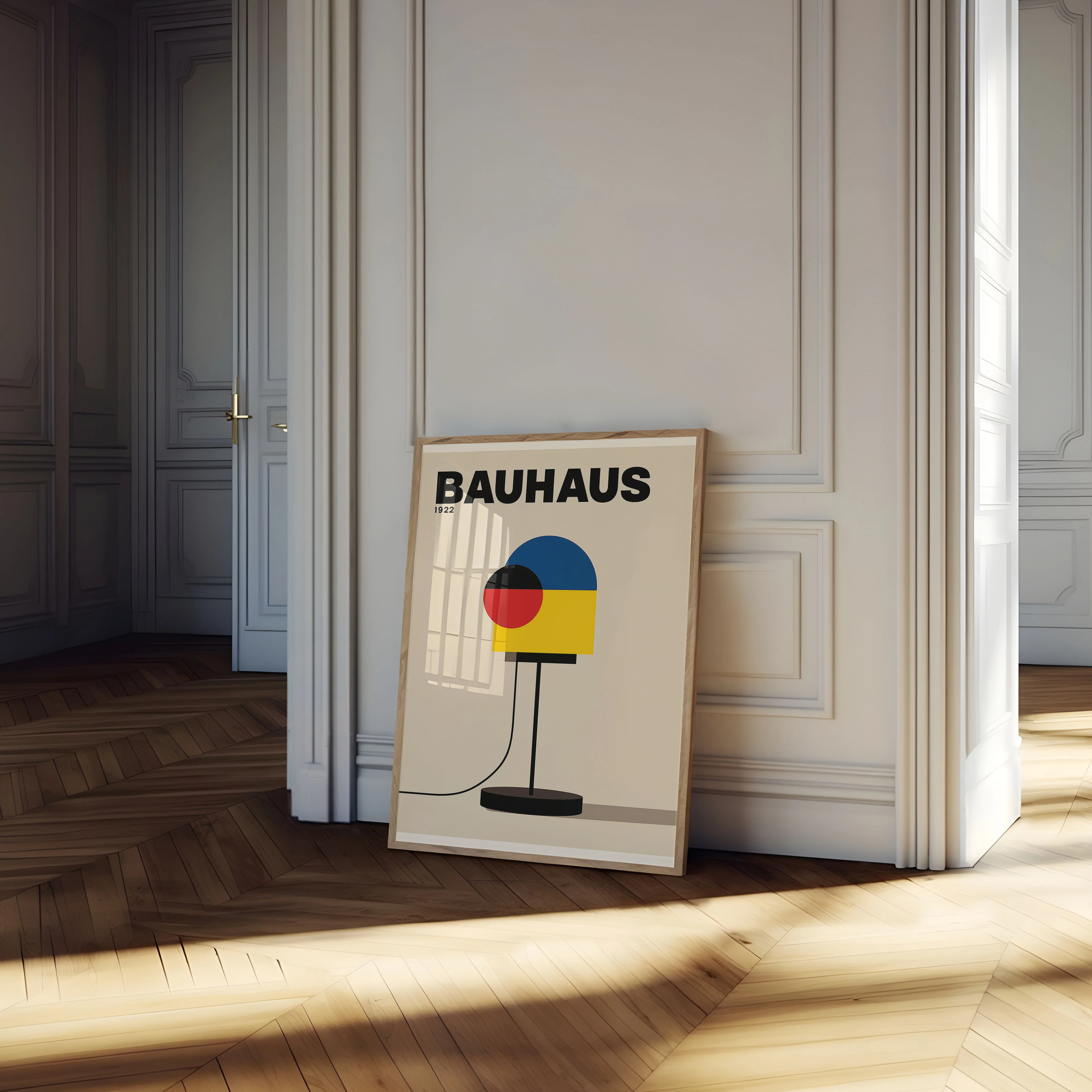 Bauhaus Geometric Table Lamp Poster - Image 4
