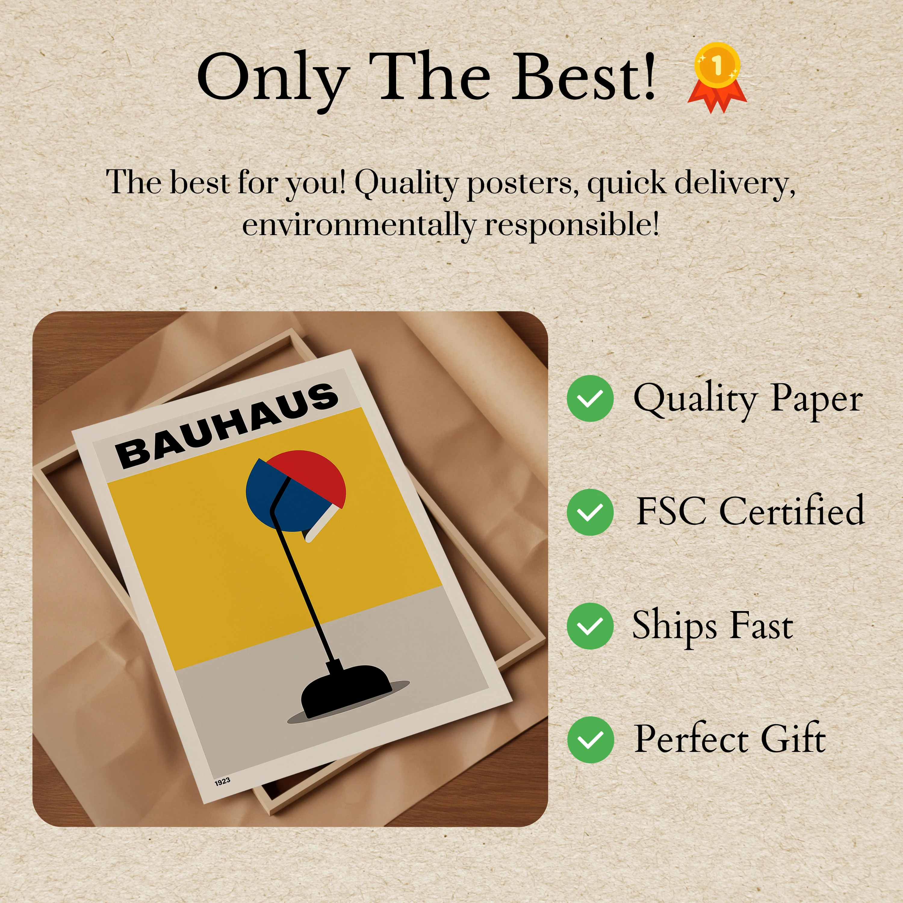 Bauhaus Lamp Design Poster - Image 3