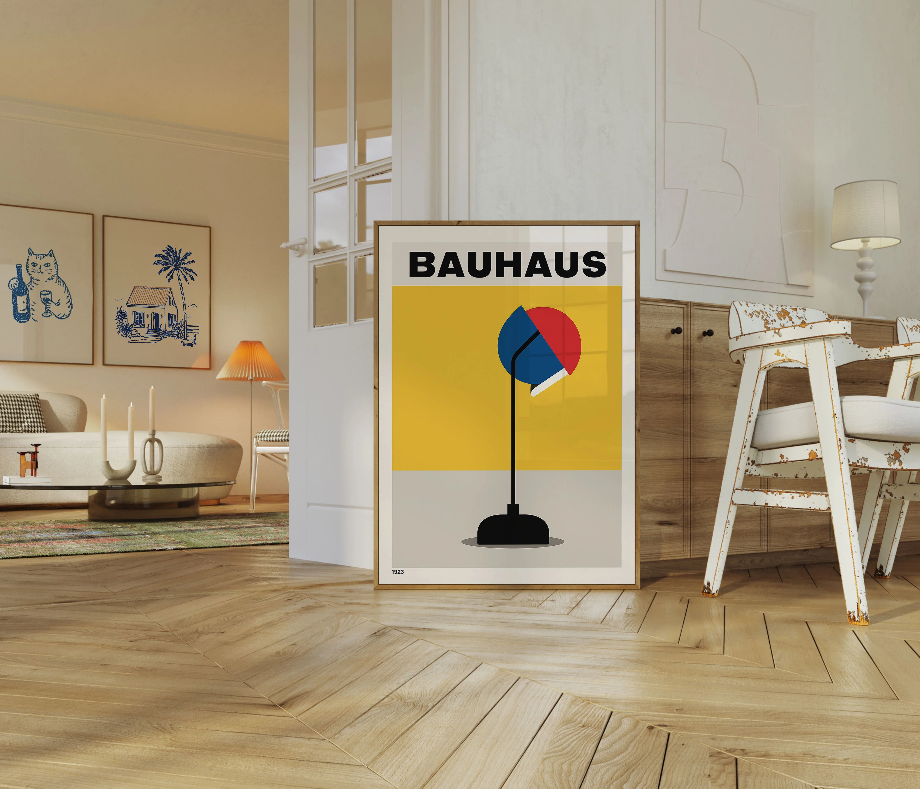 Bauhaus Lamp Design Poster - Image 5