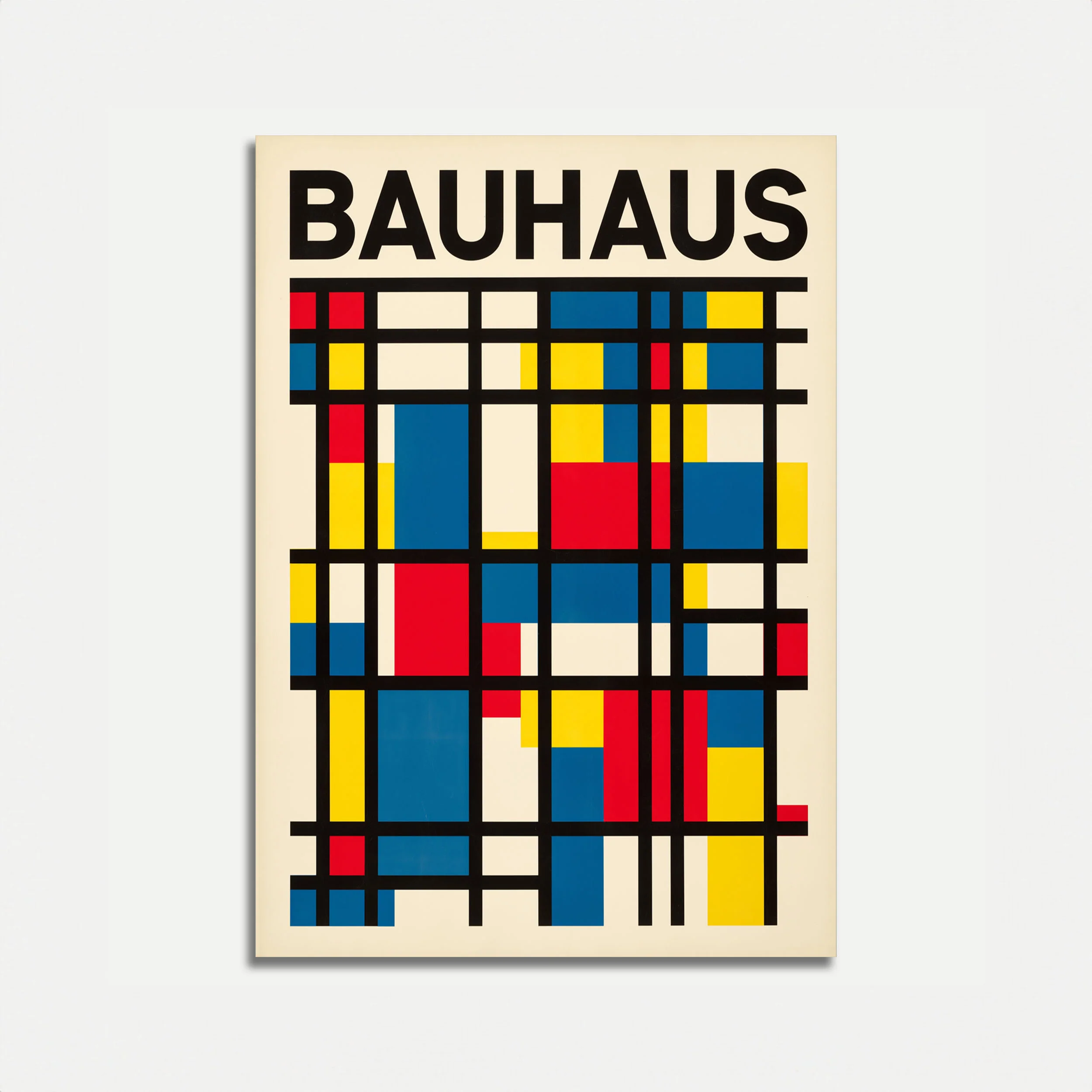 Bauhaus Modern Geometric Poster