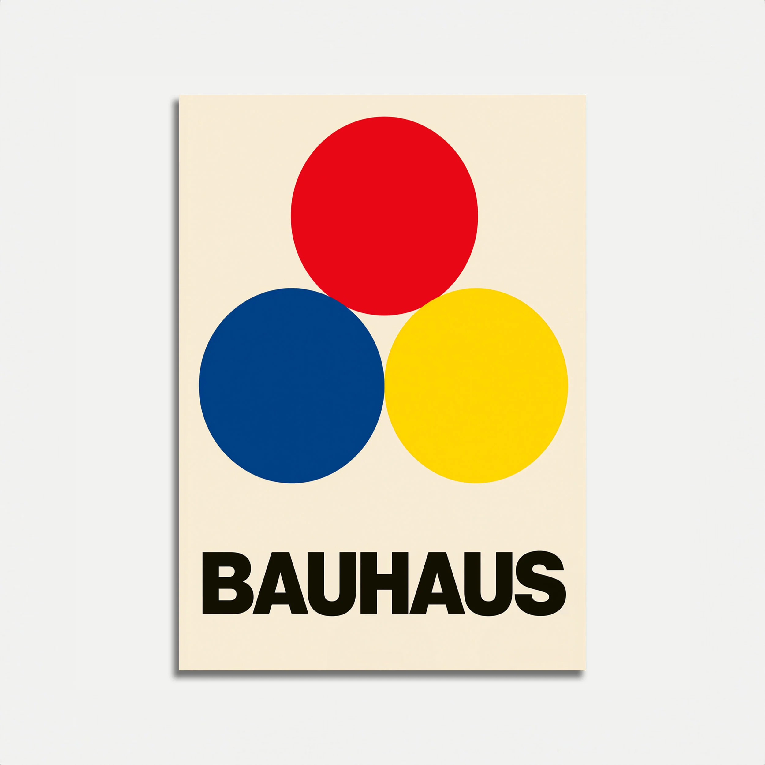 Bauhaus Primary Colors Poster
