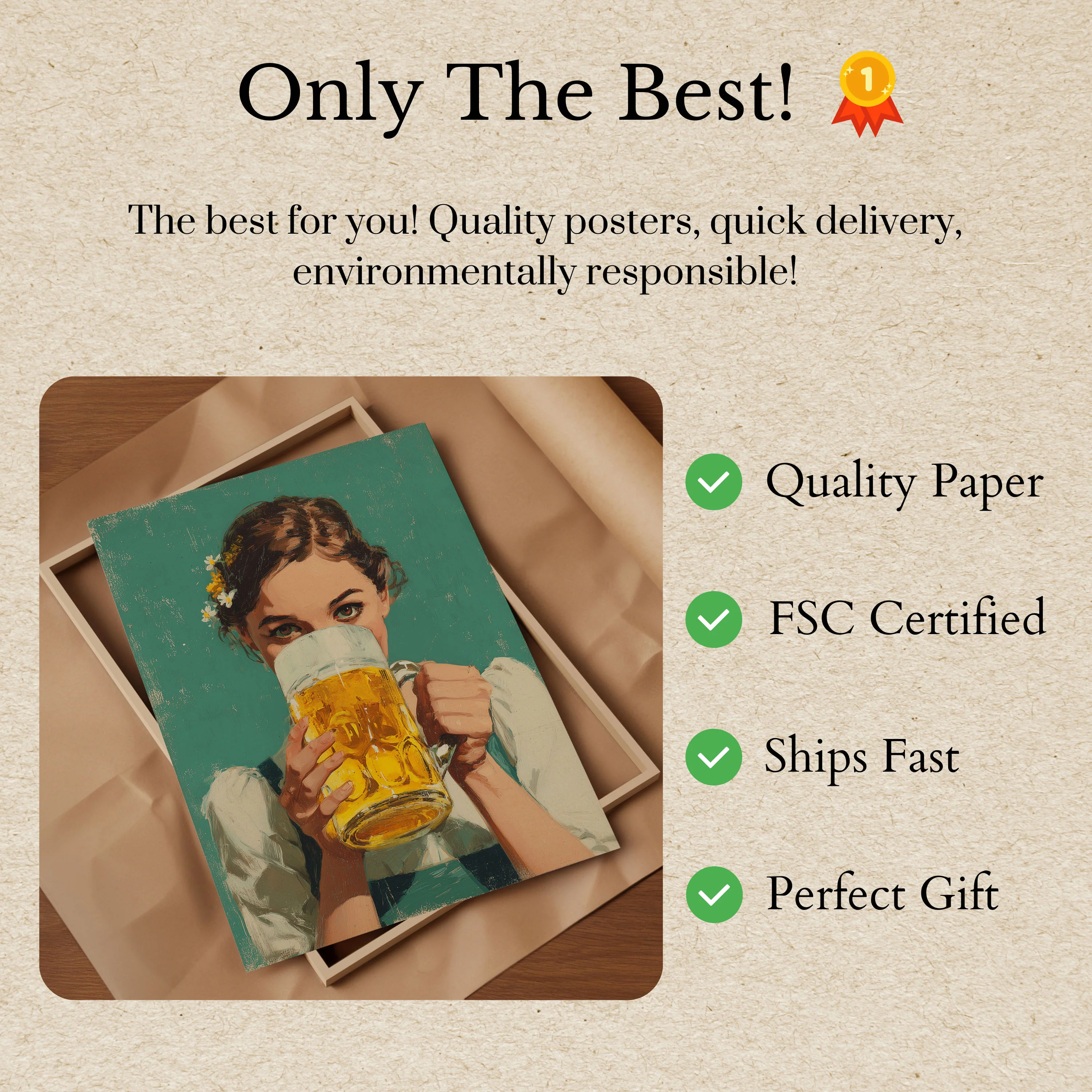 Bavarian Beer Garden Charm Poster - Image 3