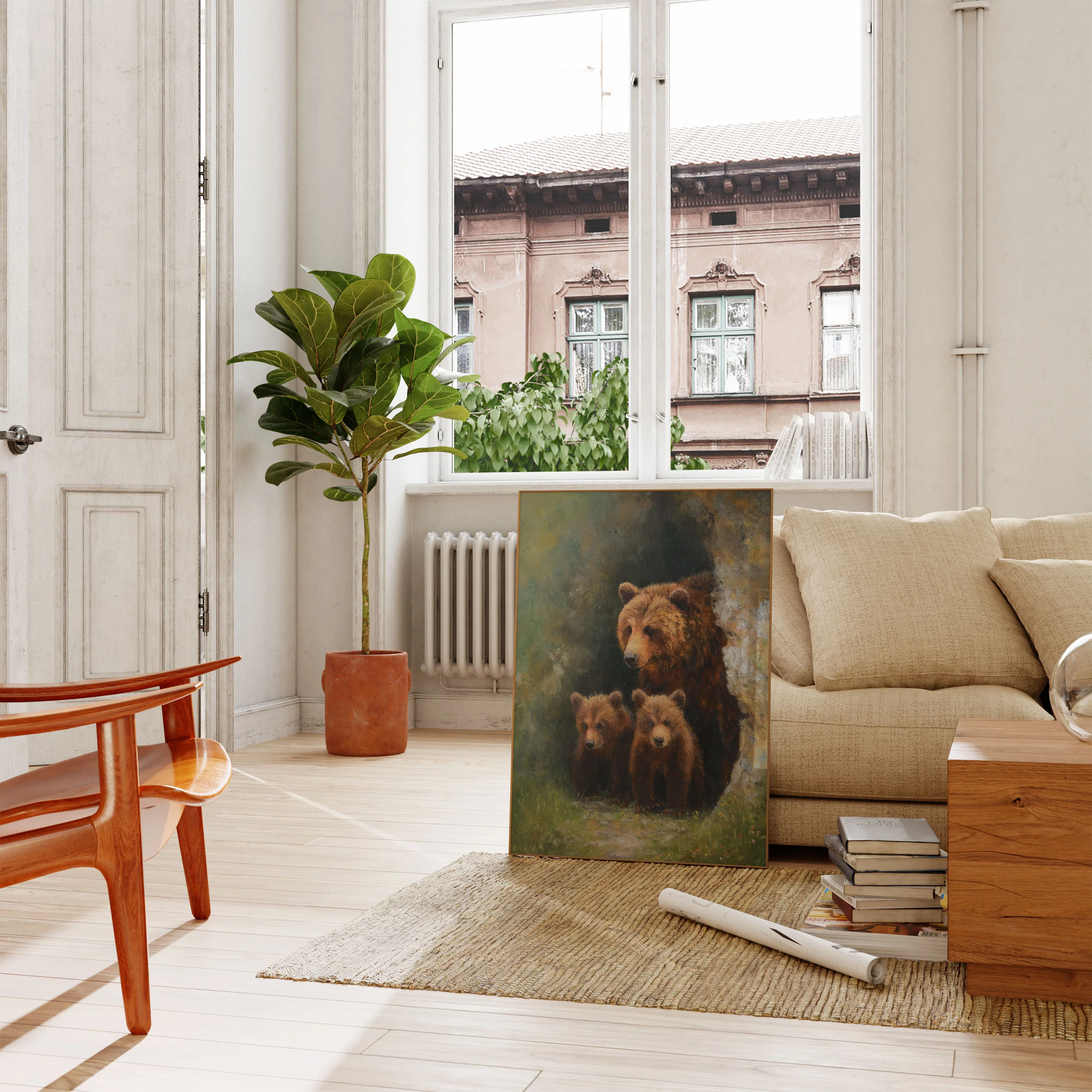 Bear Family in Nature Poster - Image 2