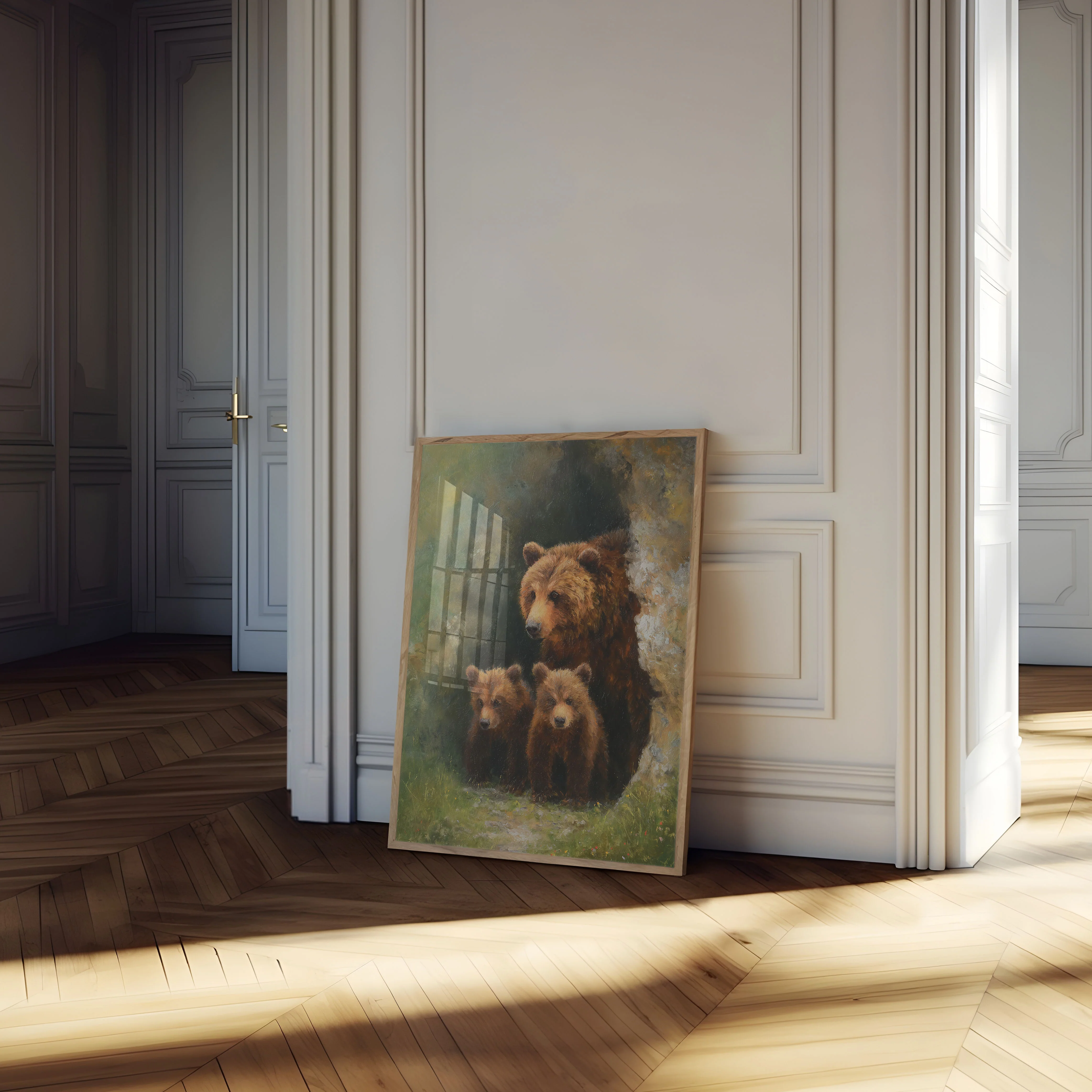 Bear Family in Nature Poster - Image 4