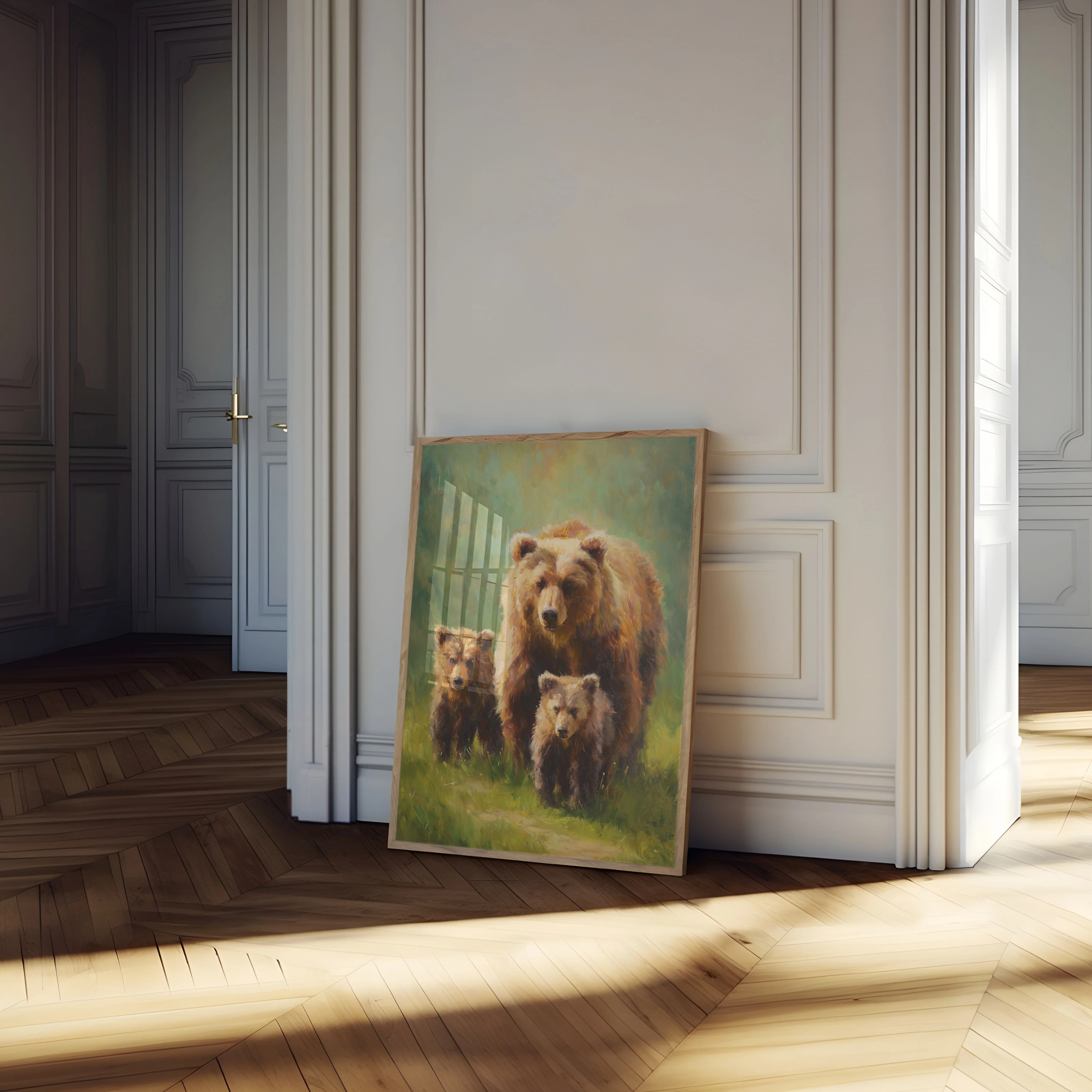 Bear Family in Nature Poster - Image 4