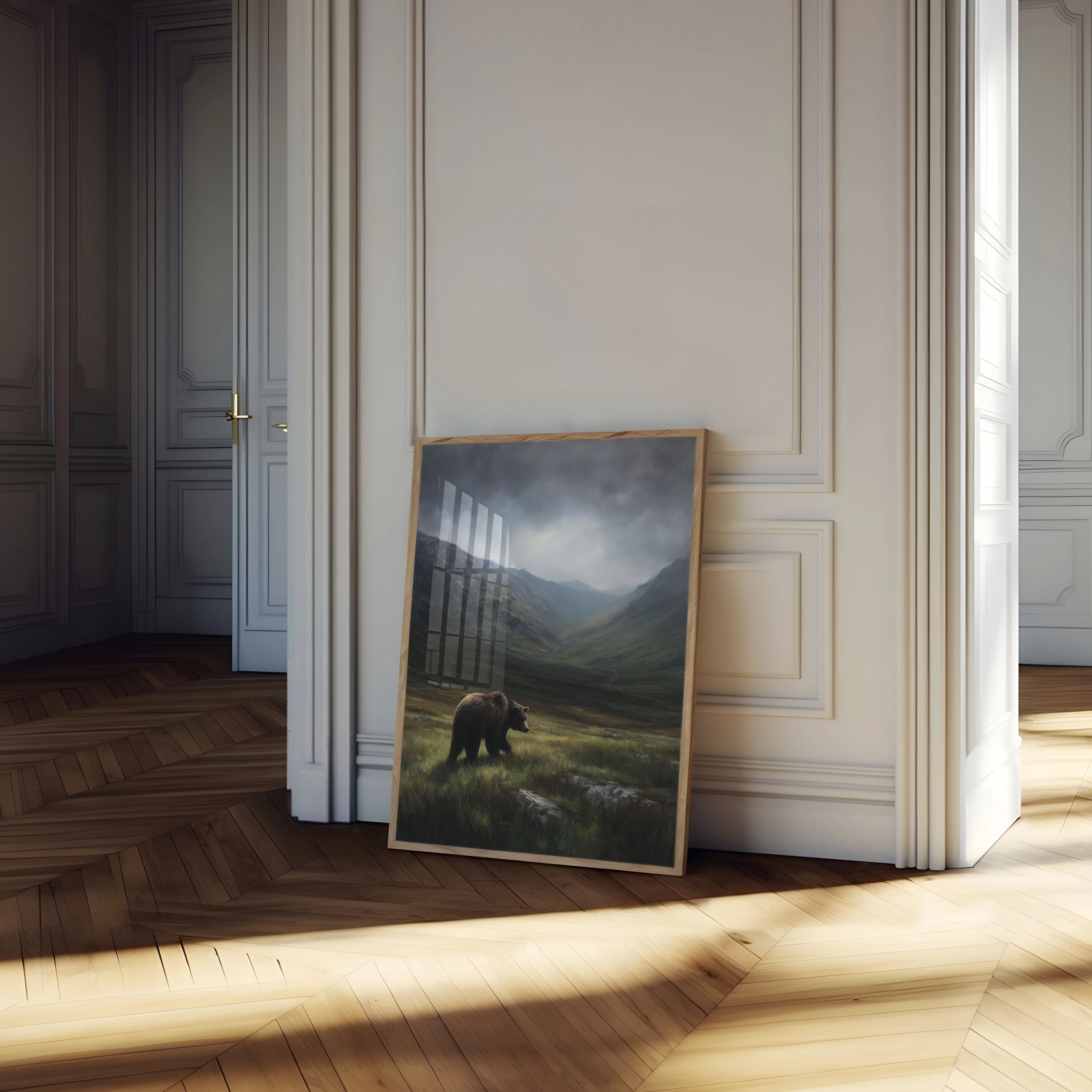 Bear in Mountain Valley Poster - Image 4