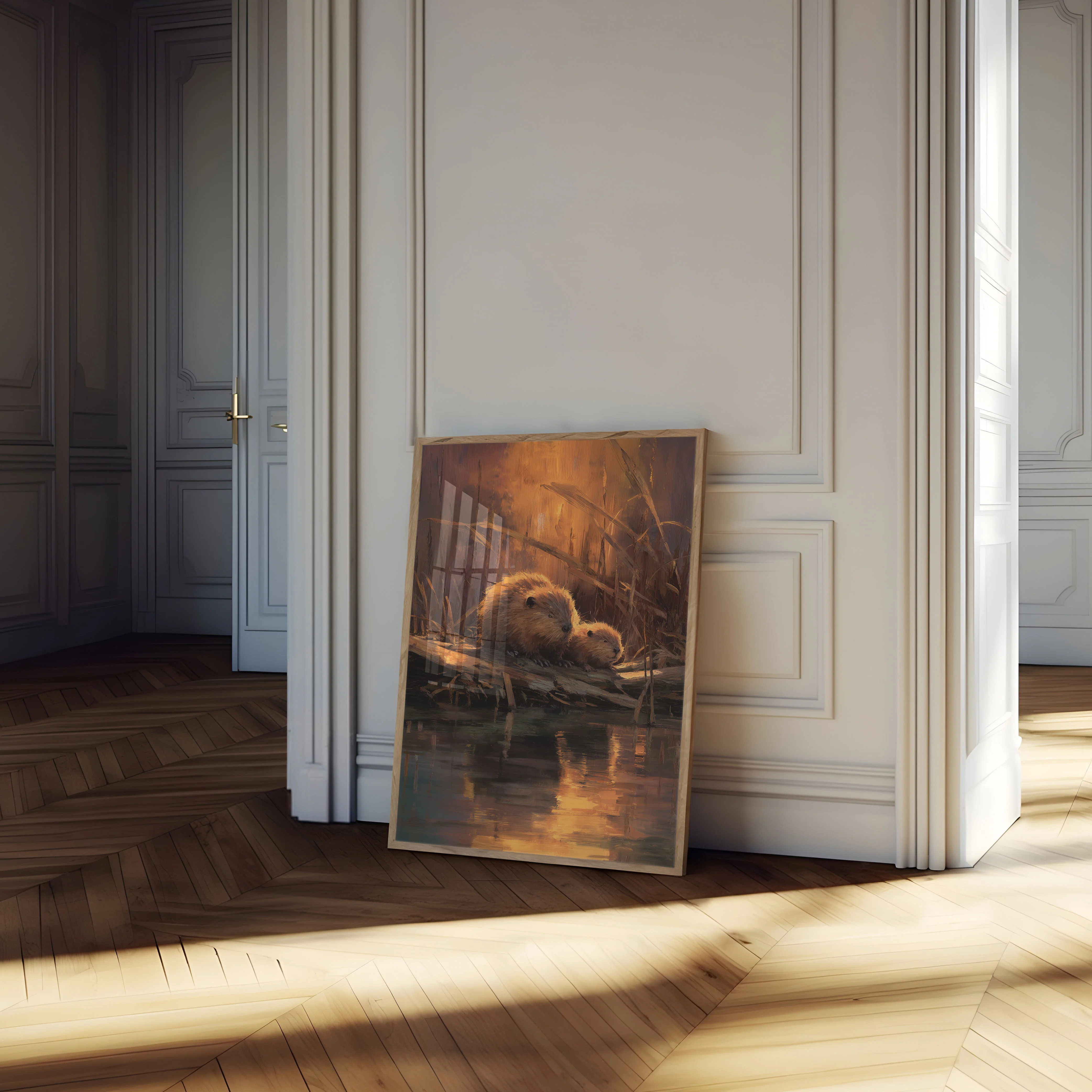 Beavers by Golden Sunset Poster - Image 4