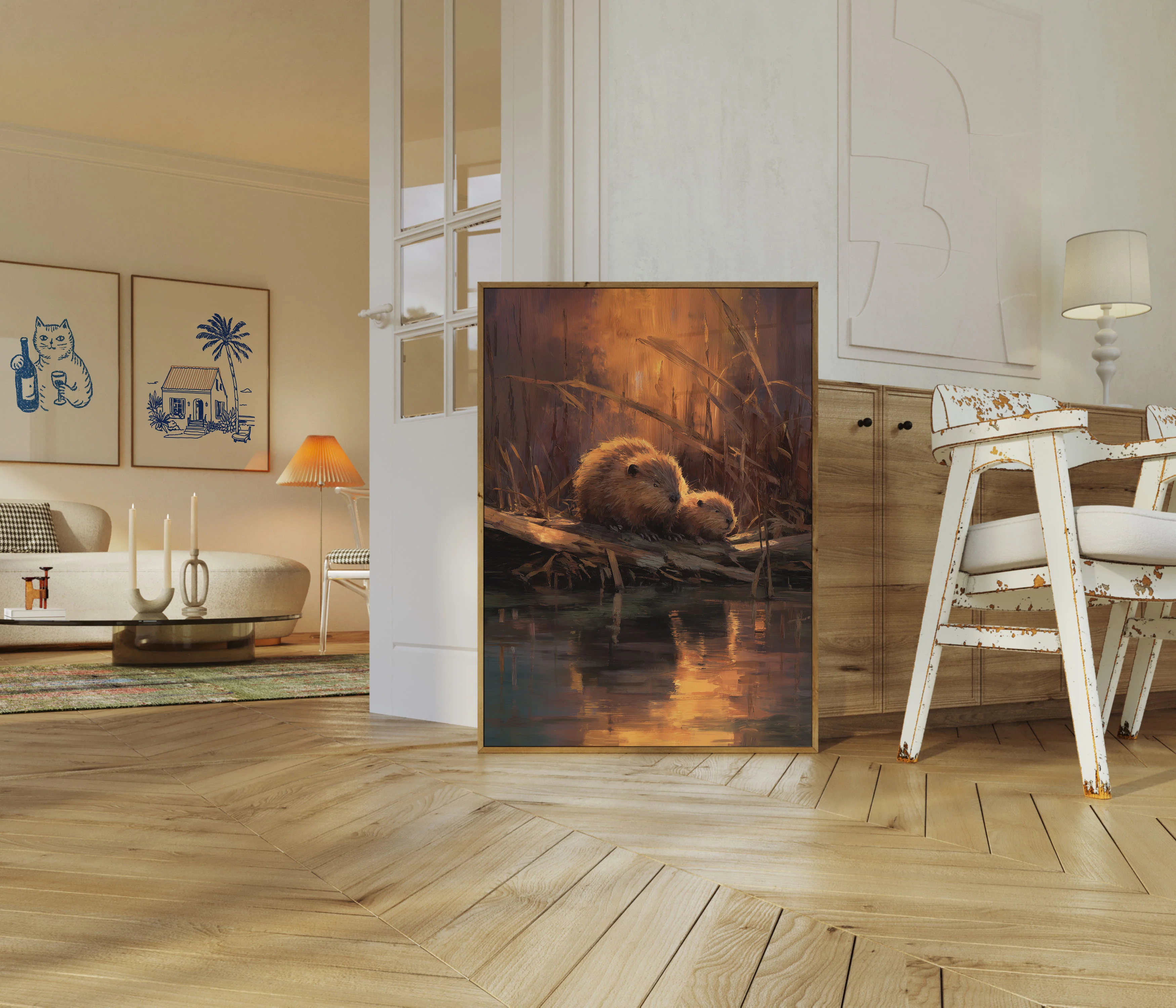 Beavers by Golden Sunset Poster - Image 5