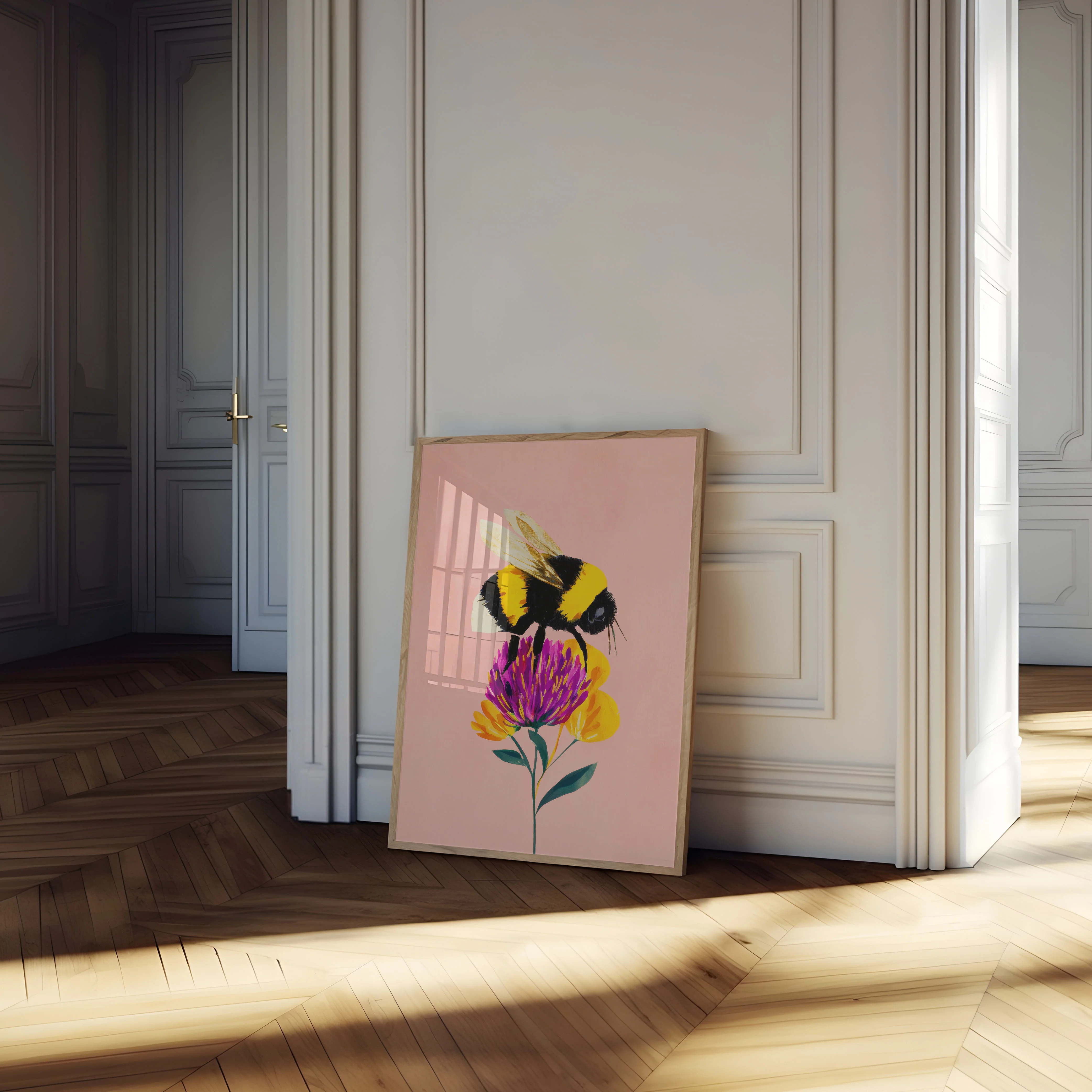 Bee on Flower Poster - Image 4