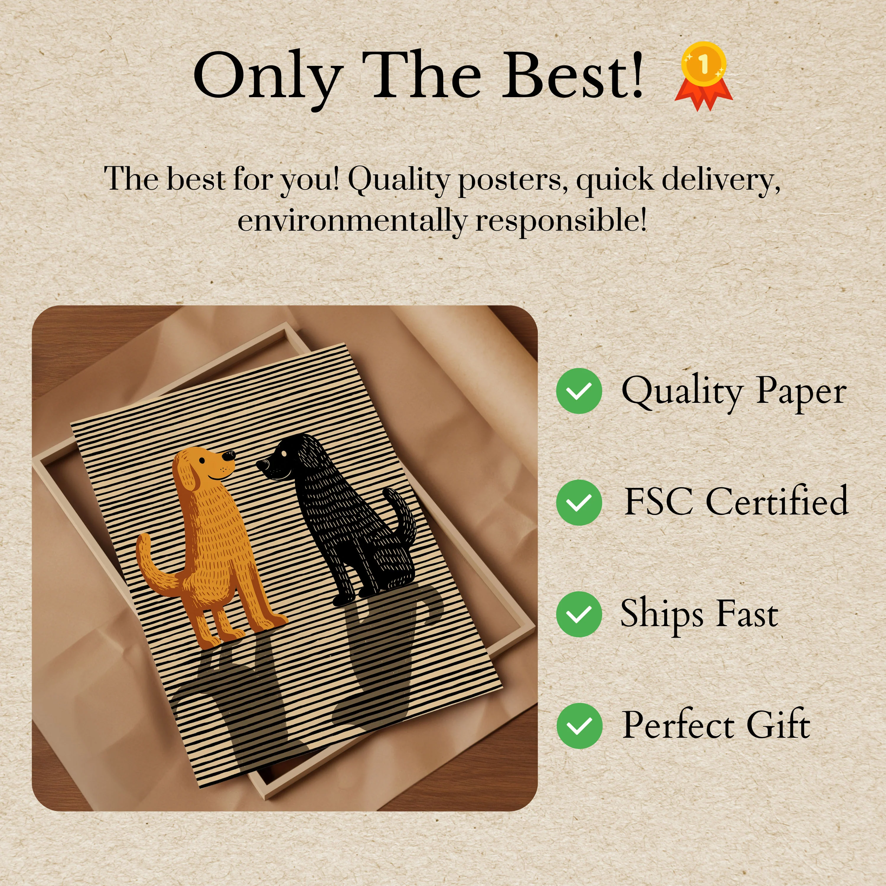 Best Friends Forever Dog Poster - Image 3