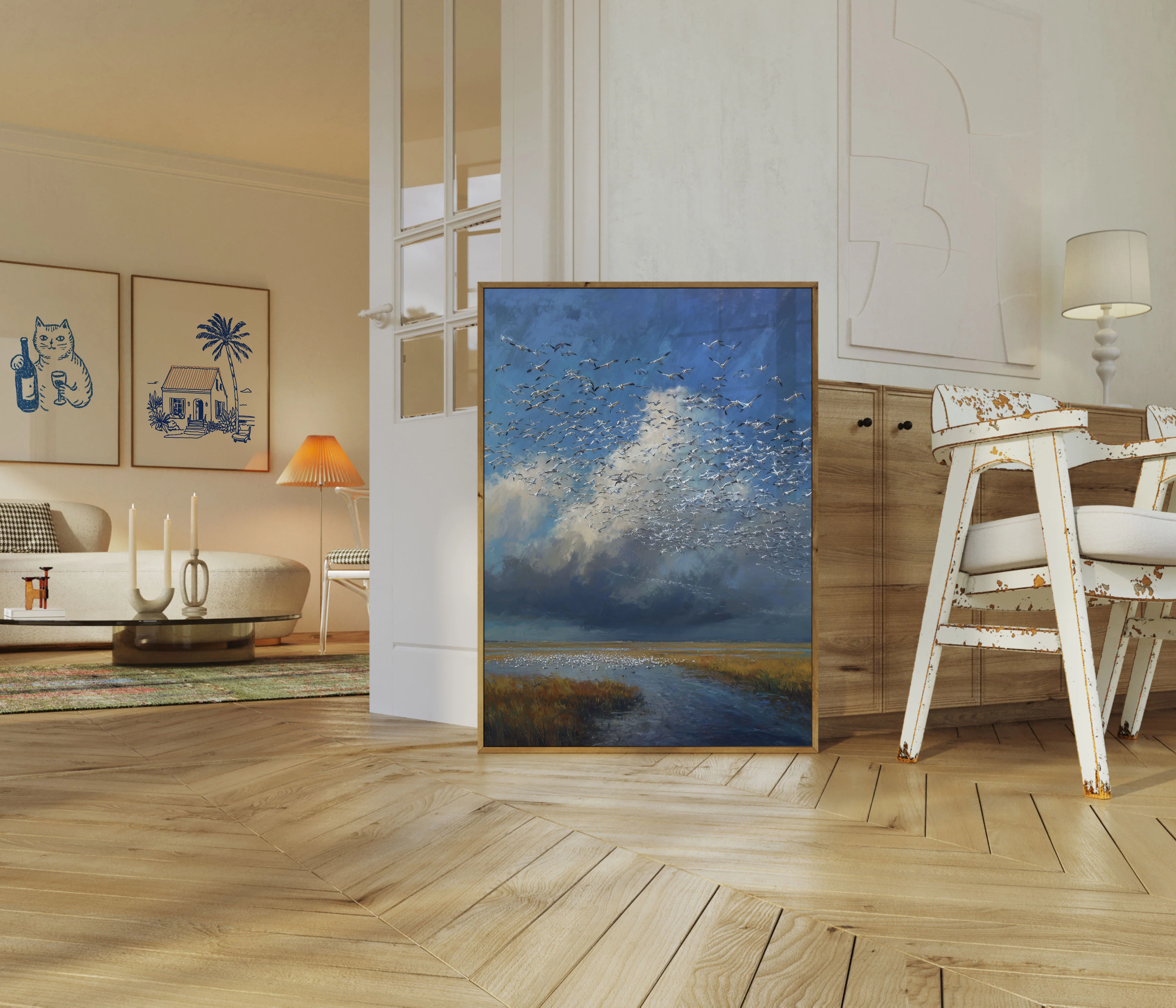 Birds Over Coastal Wetlands Poster - Image 5