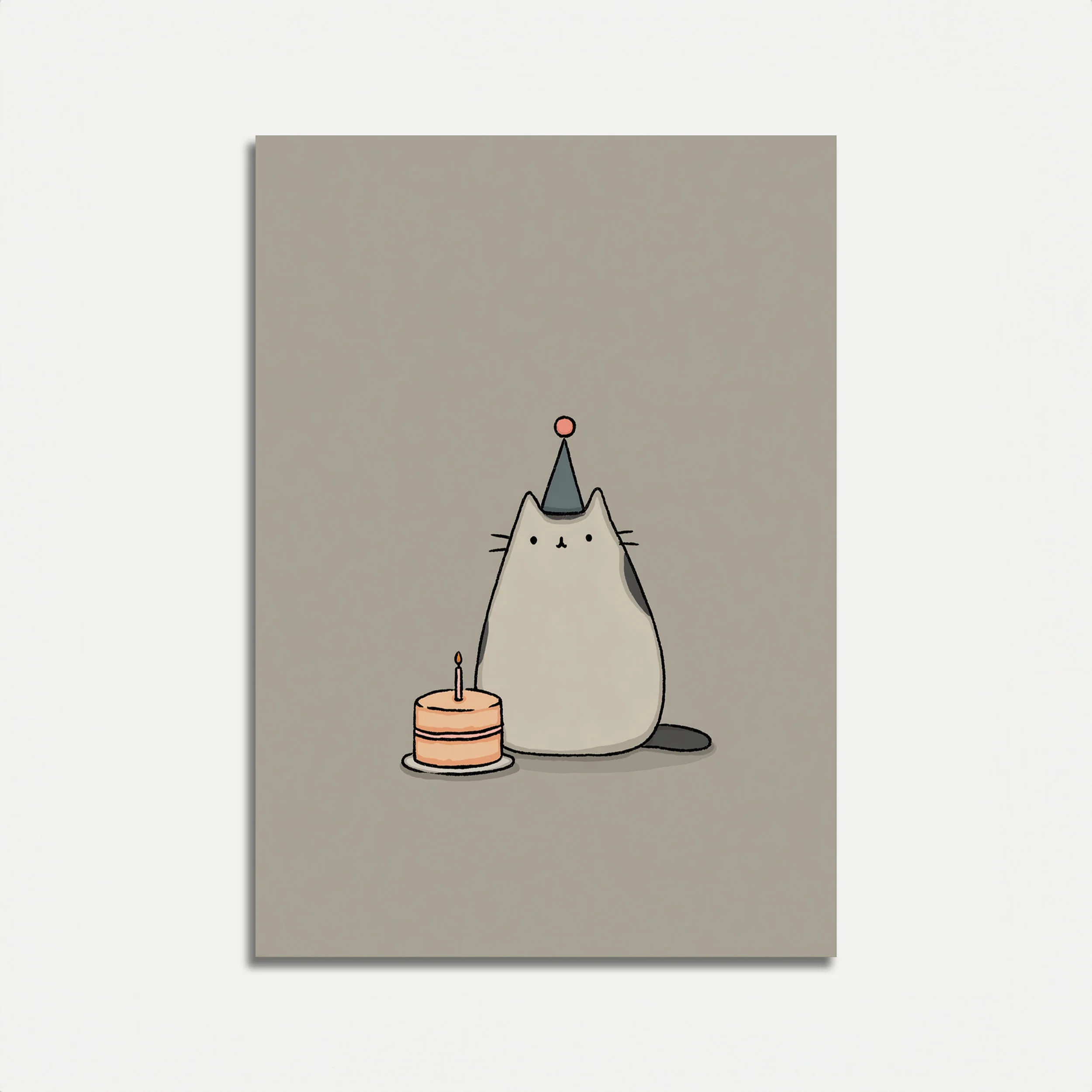 Birthday Cat Party Celebration Poster
