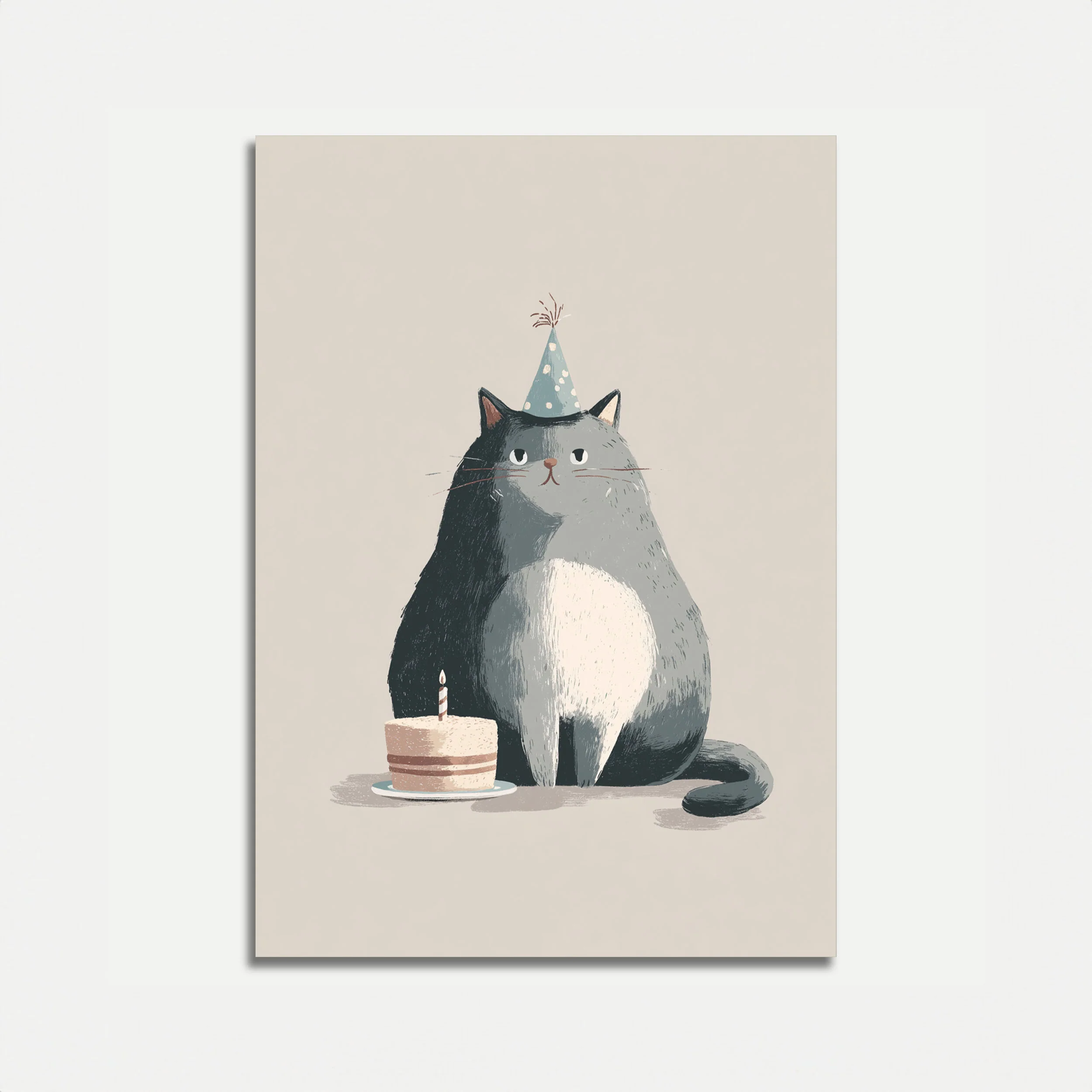Birthday Cat Party Poster