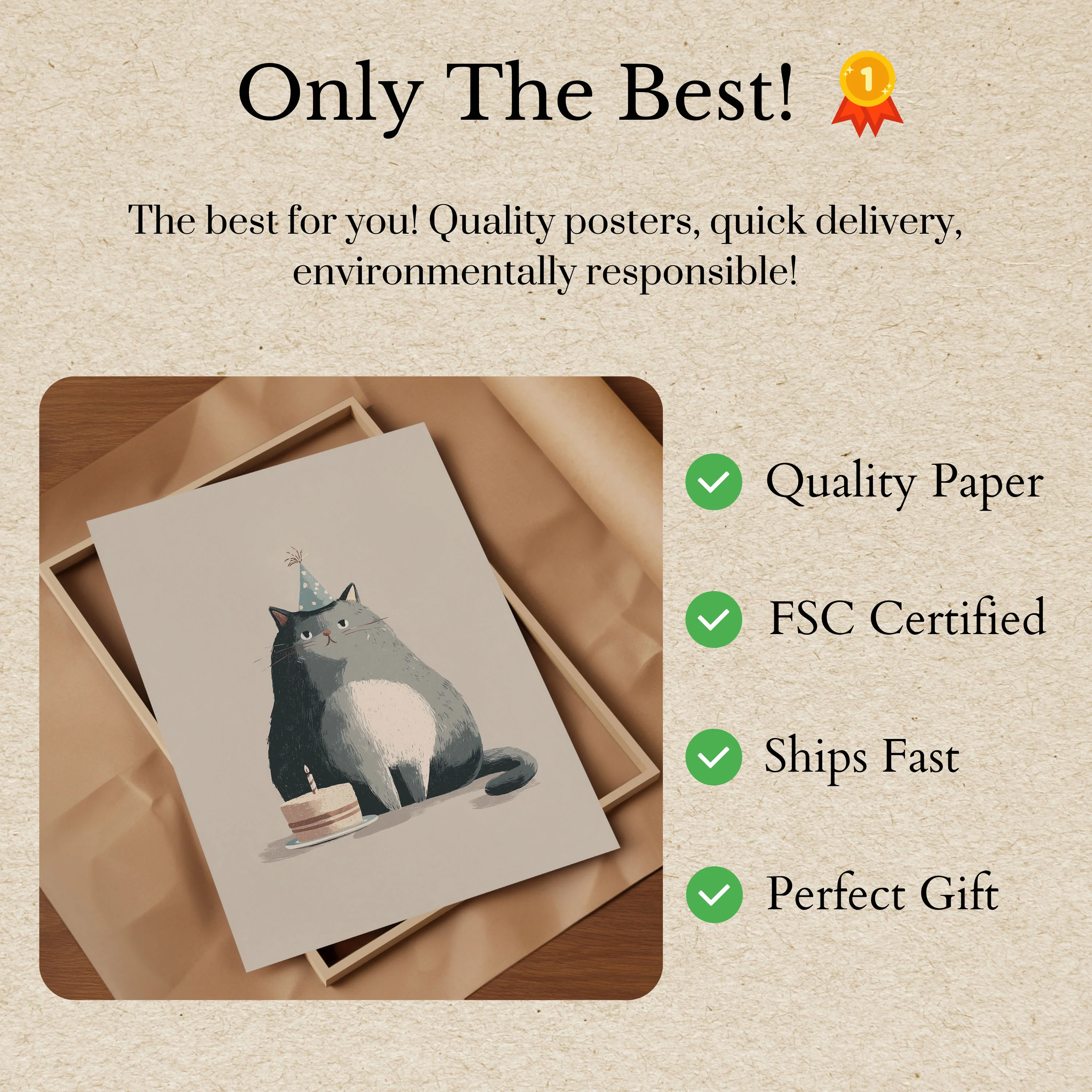 Birthday Cat Party Poster - Image 3