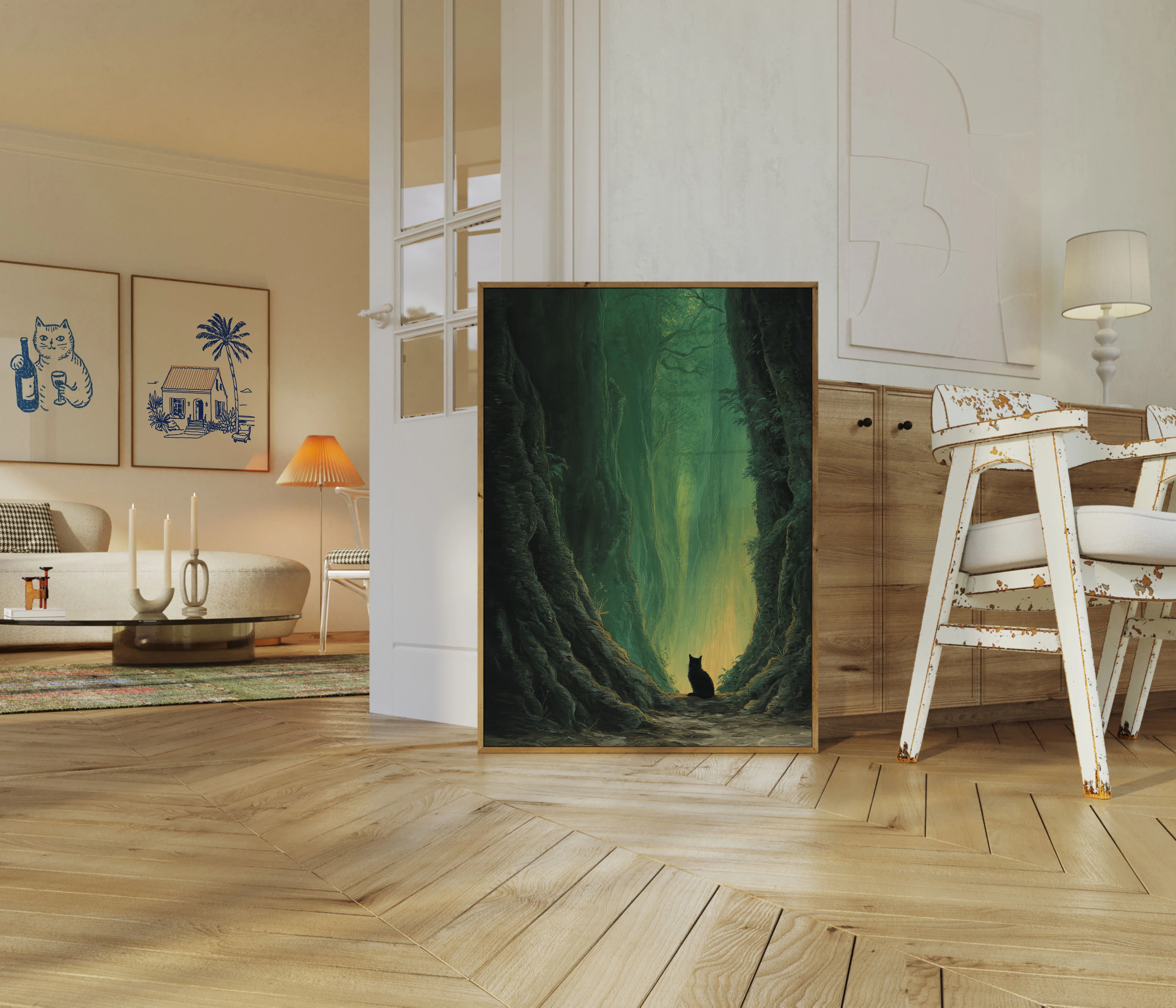 Black Cat Forest Canyon Poster - Image 5