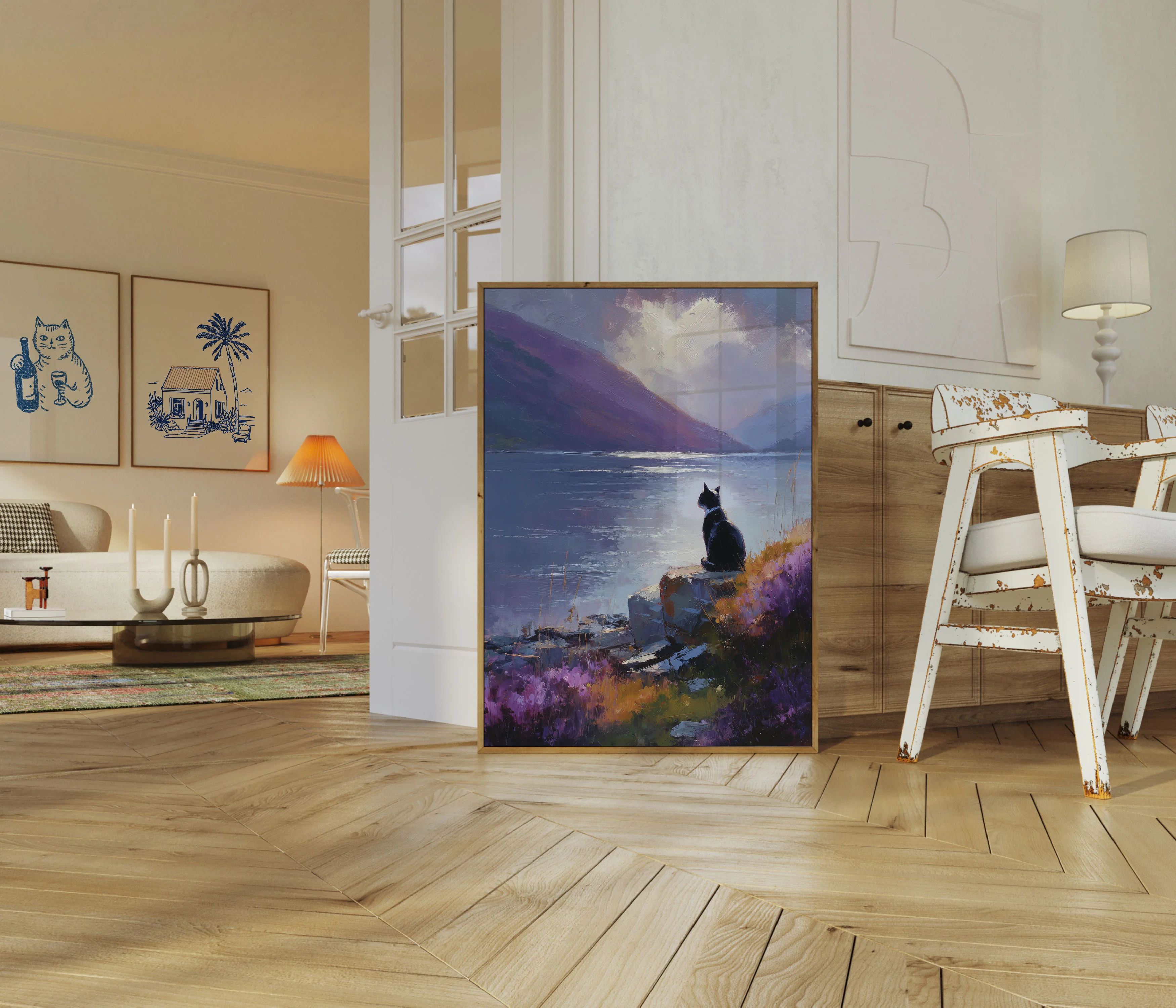 Black Cat Mountain Lake Poster - Image 5