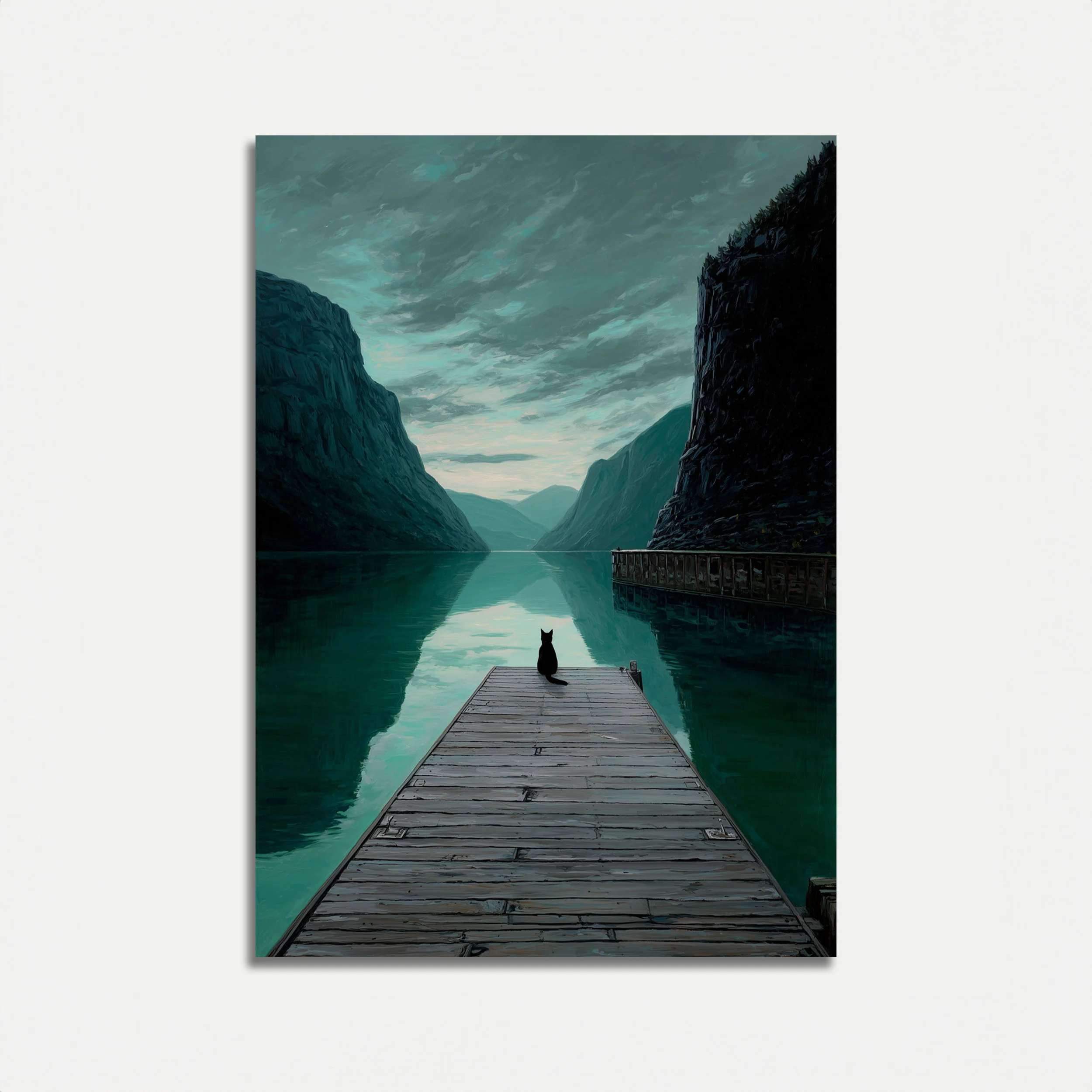 Black Cat Mountain Lake Poster