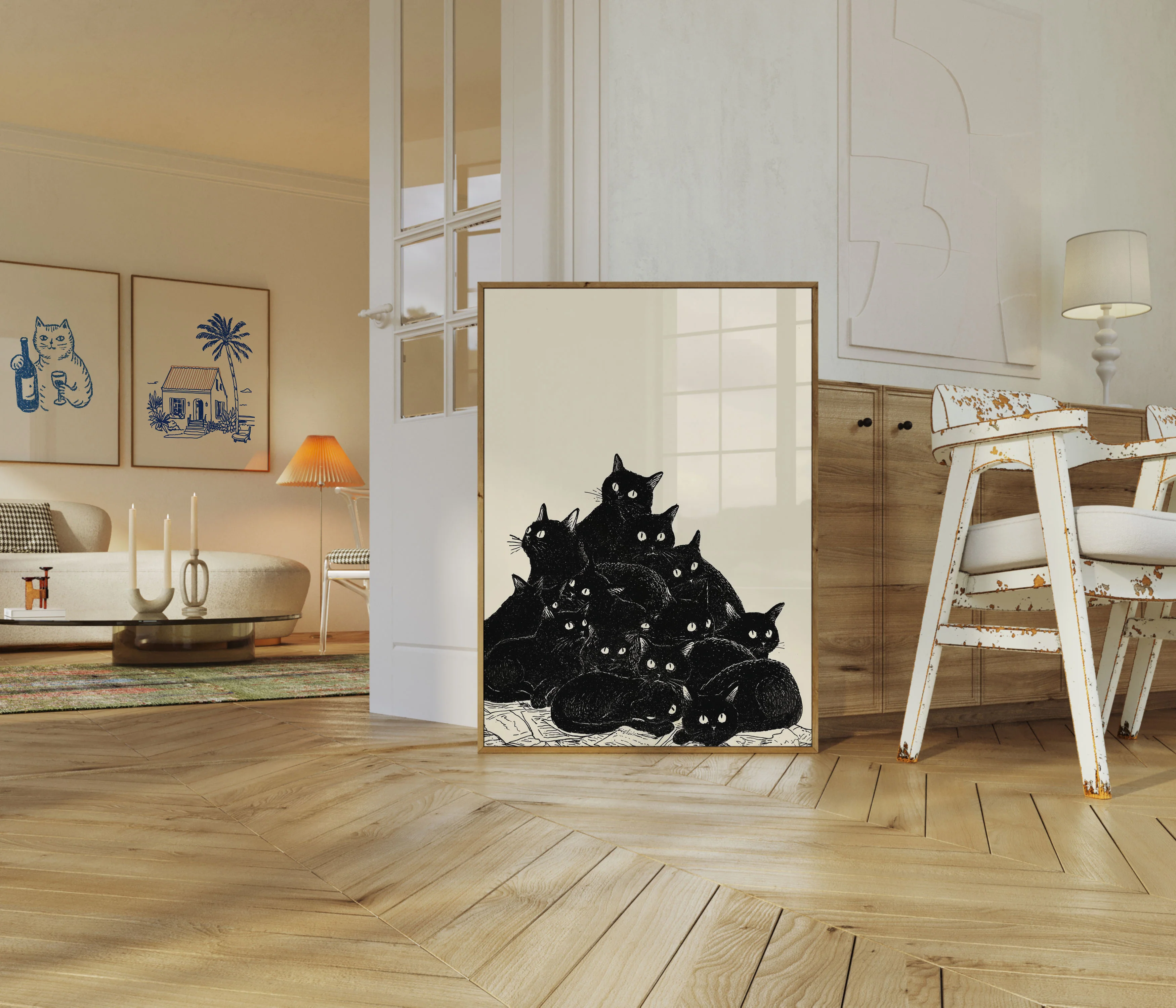 Black Cats Cluster Poster - Image 5